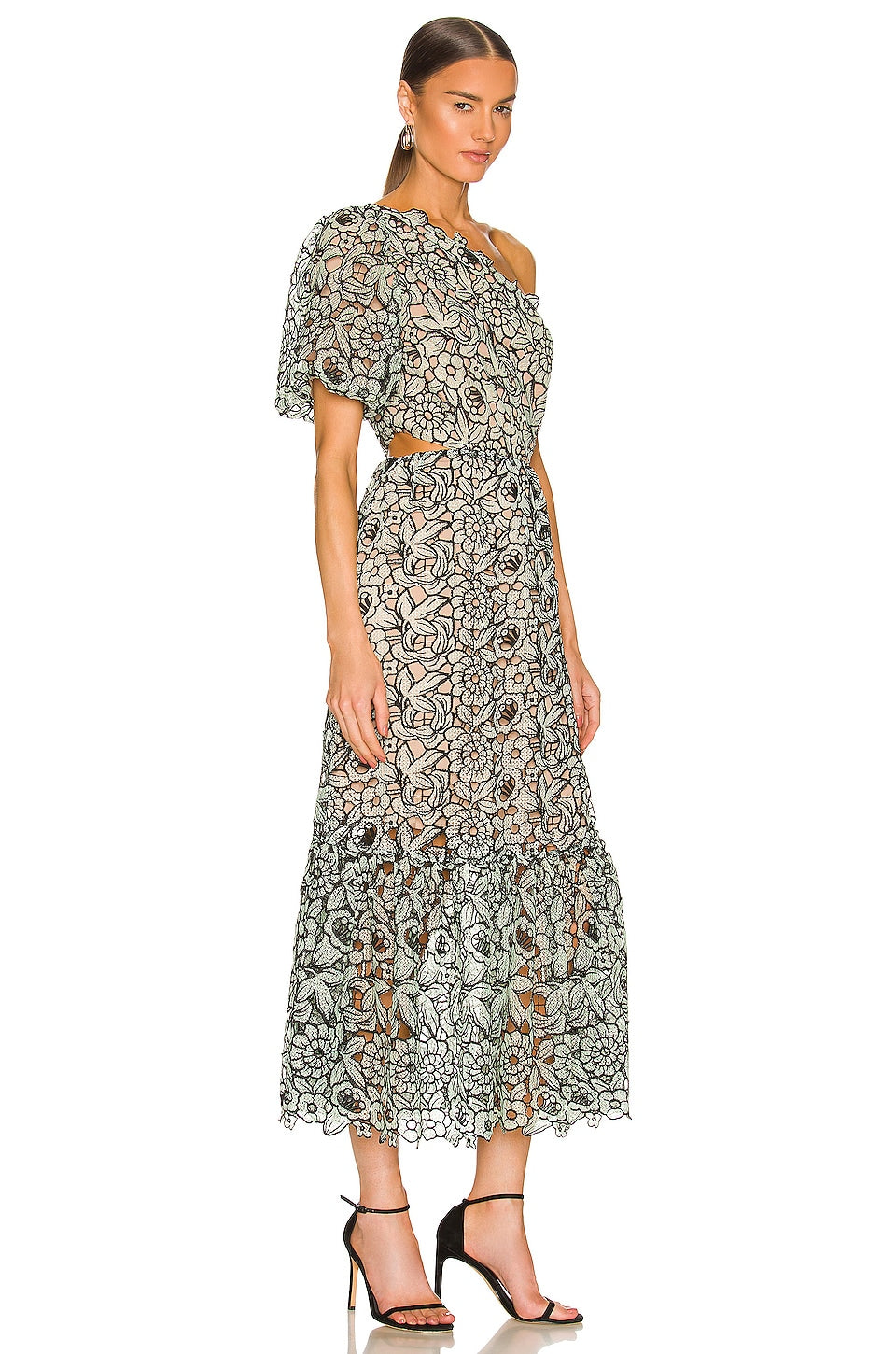 alina maxi dress Women's Alina High Neck Gathering Maxi Dress S/M/L/XL/Customize Black/Dark Green/Burgundy MEAN BLVD Black / M