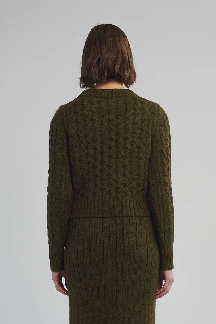 Amara Sweater - Dark Olive