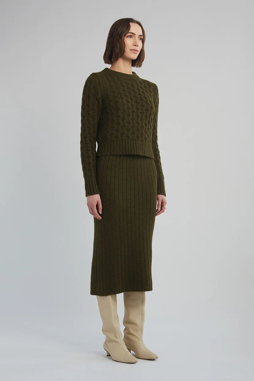 Amara Sweater - Dark Olive