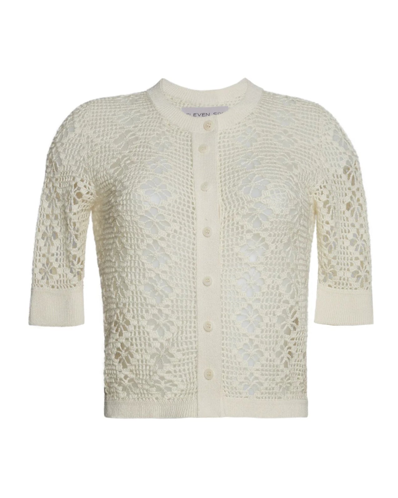 Ruby Crochet Cardi - Ivory