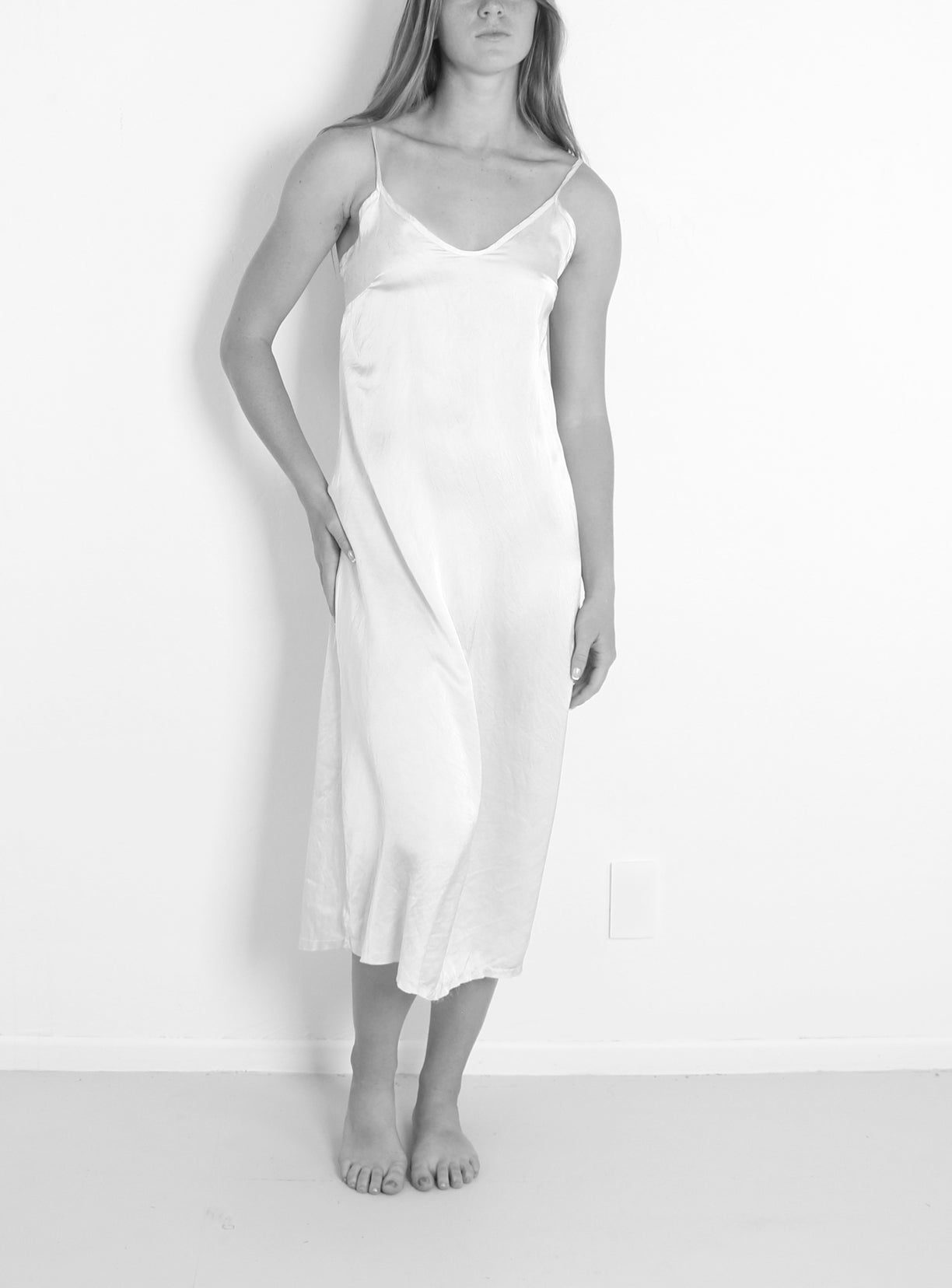 Solid Fanny Silk Dress - Sand