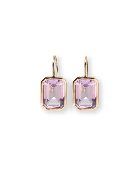 Aria Earrings In Pink Amethyst