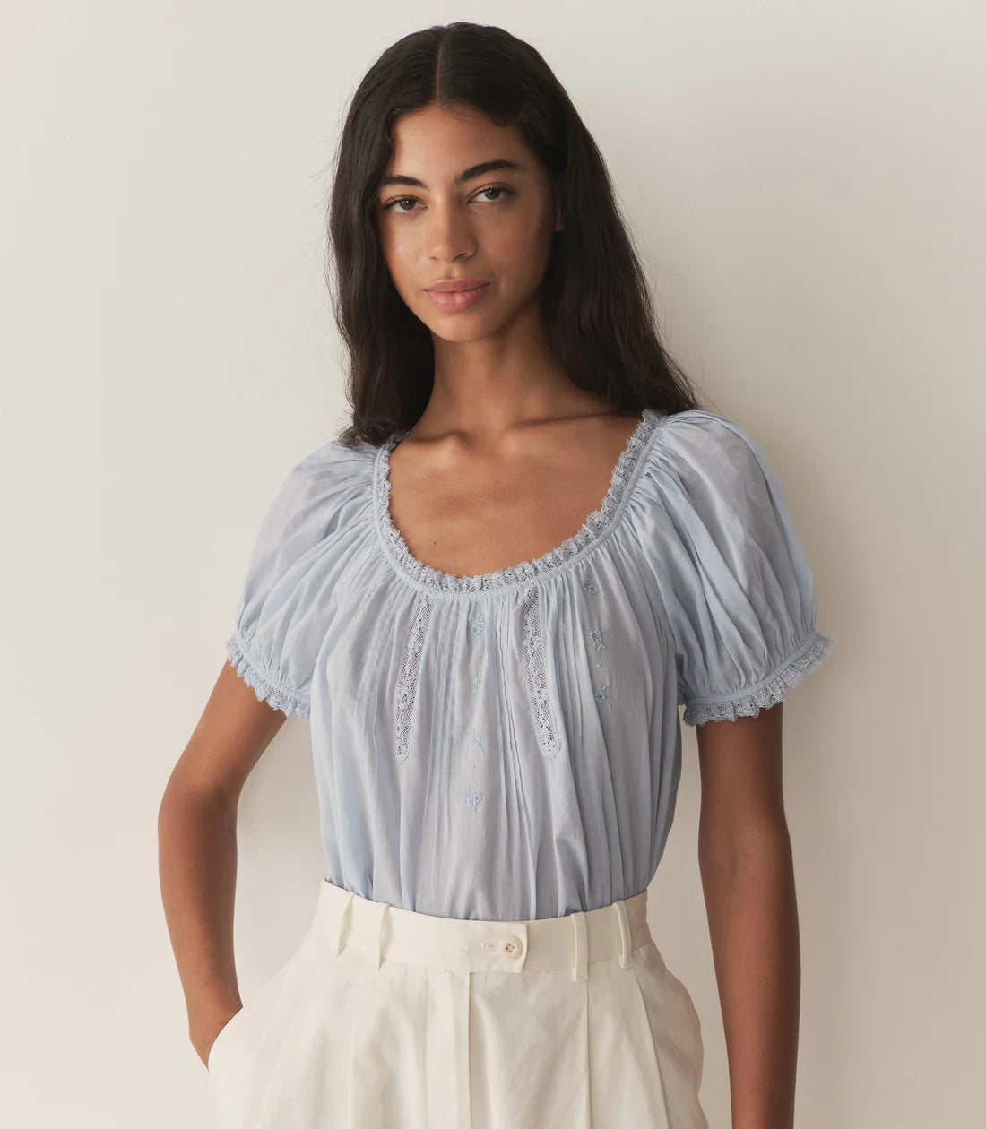 Frederica Top - Icy Blue