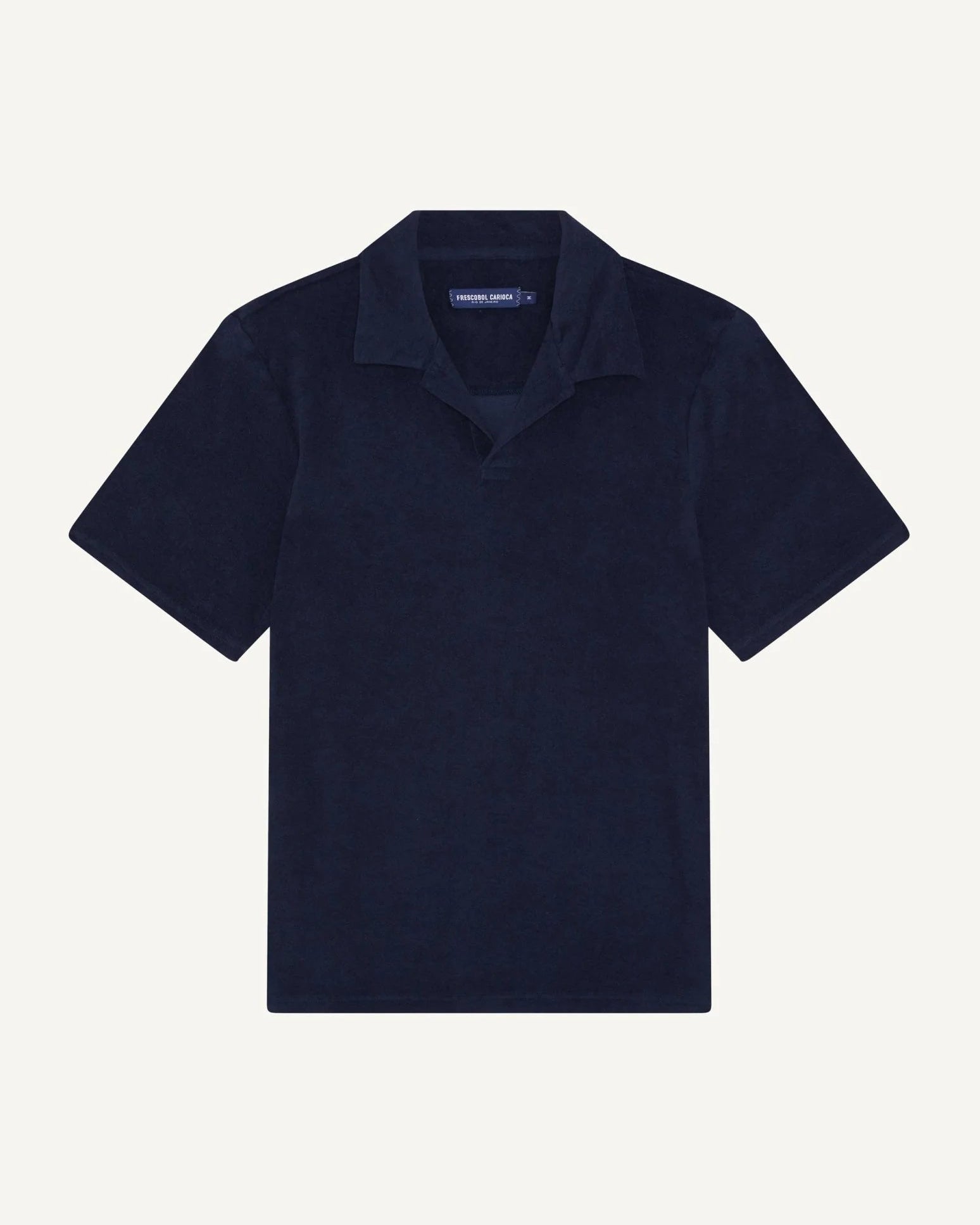 Faustino Terry Cotton Polo - Navy Blue