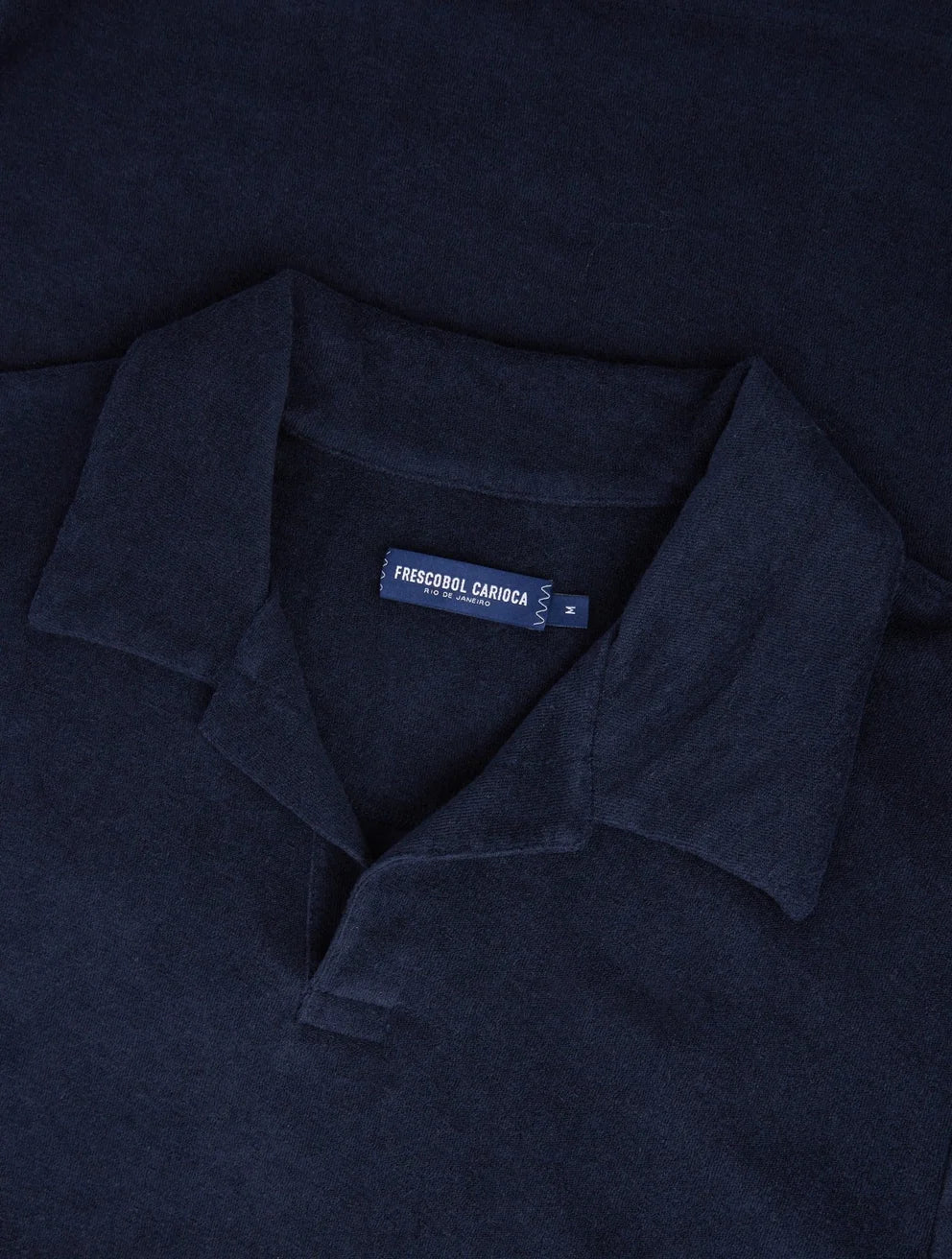 Faustino Terry Cotton Polo - Navy Blue