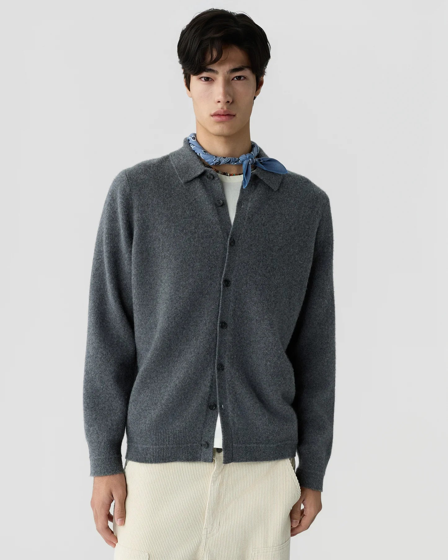 Felted Plaza Shirt - Charcoal