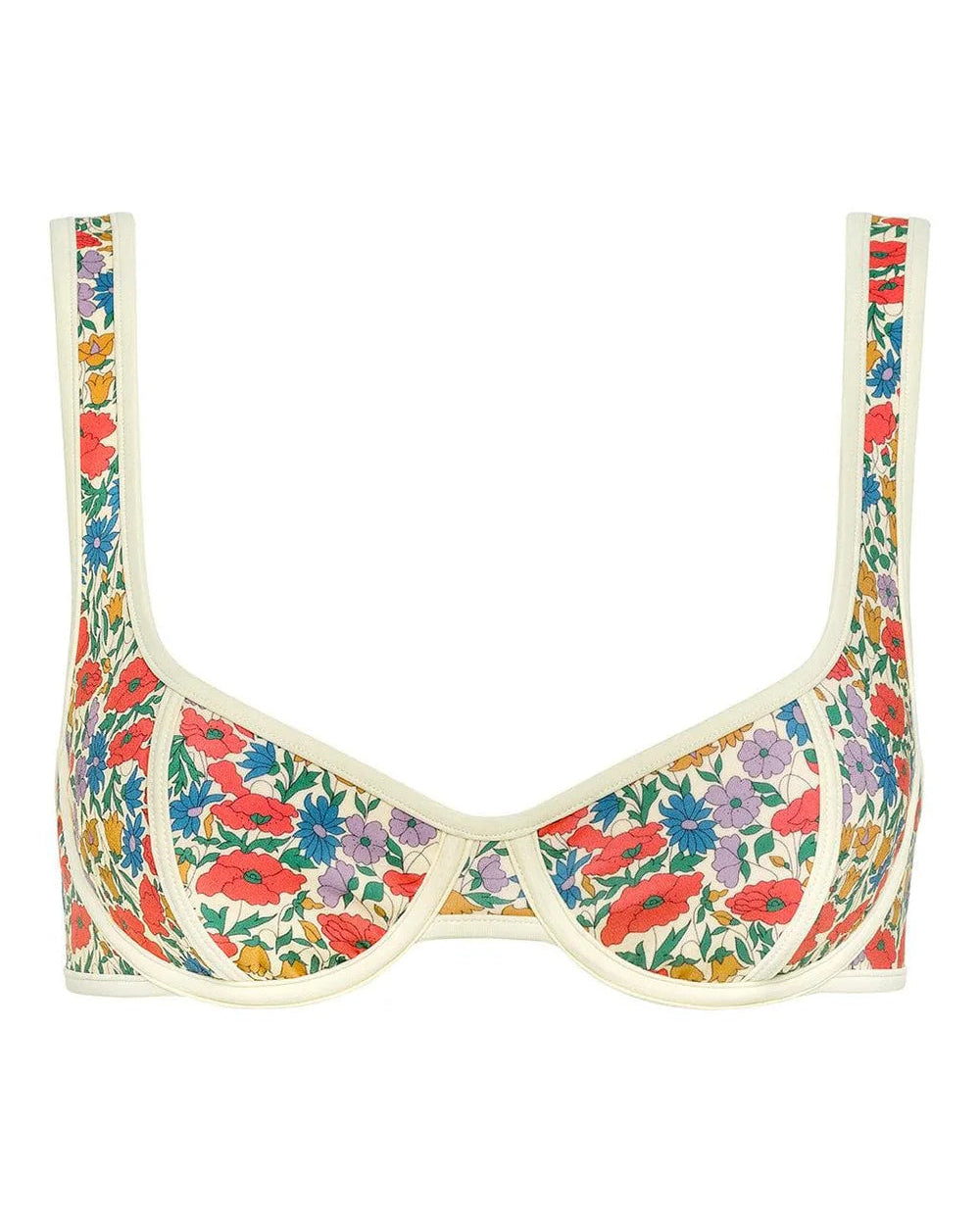 Florencia Floral Romy Binded Bikini Top