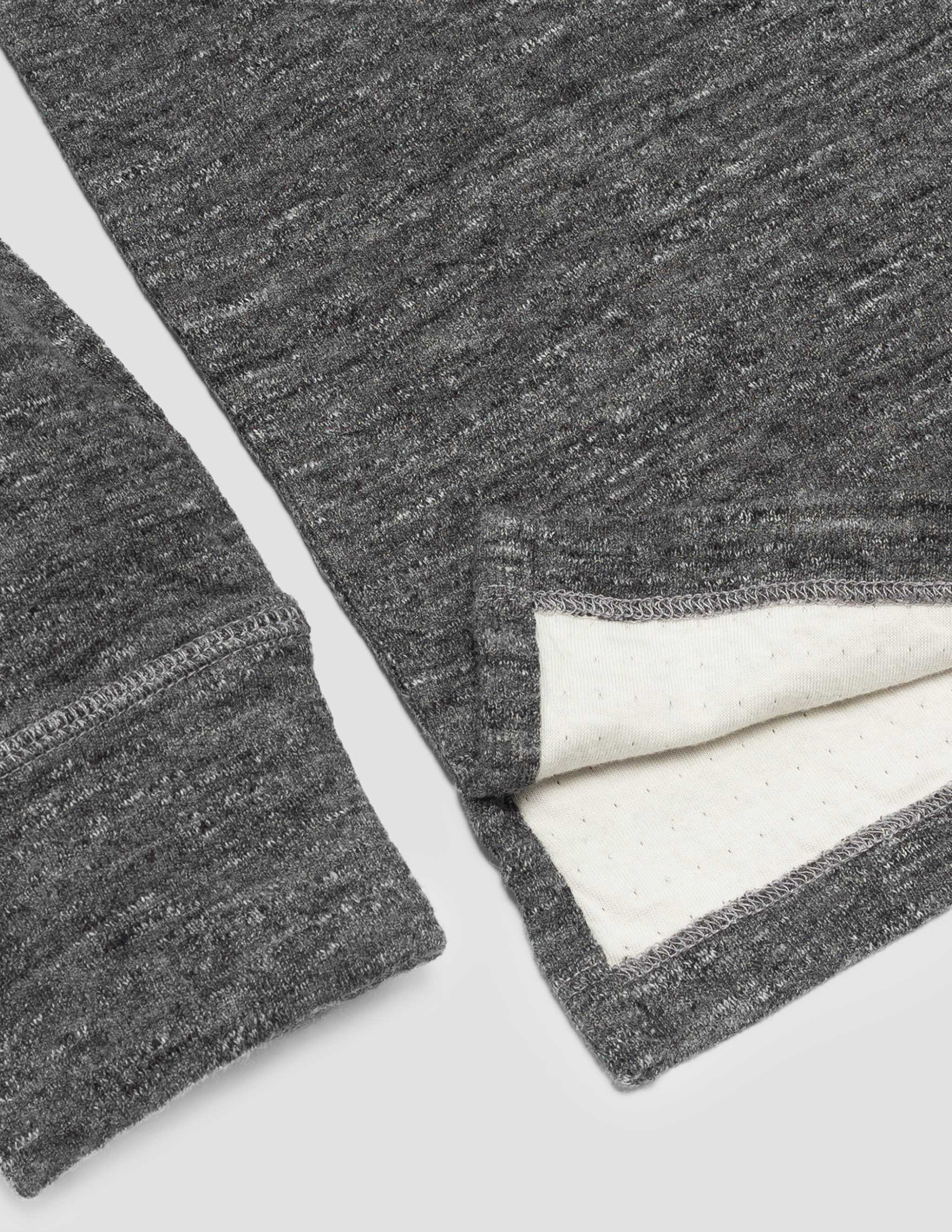 Ford Double Knit Henley - Charcoal