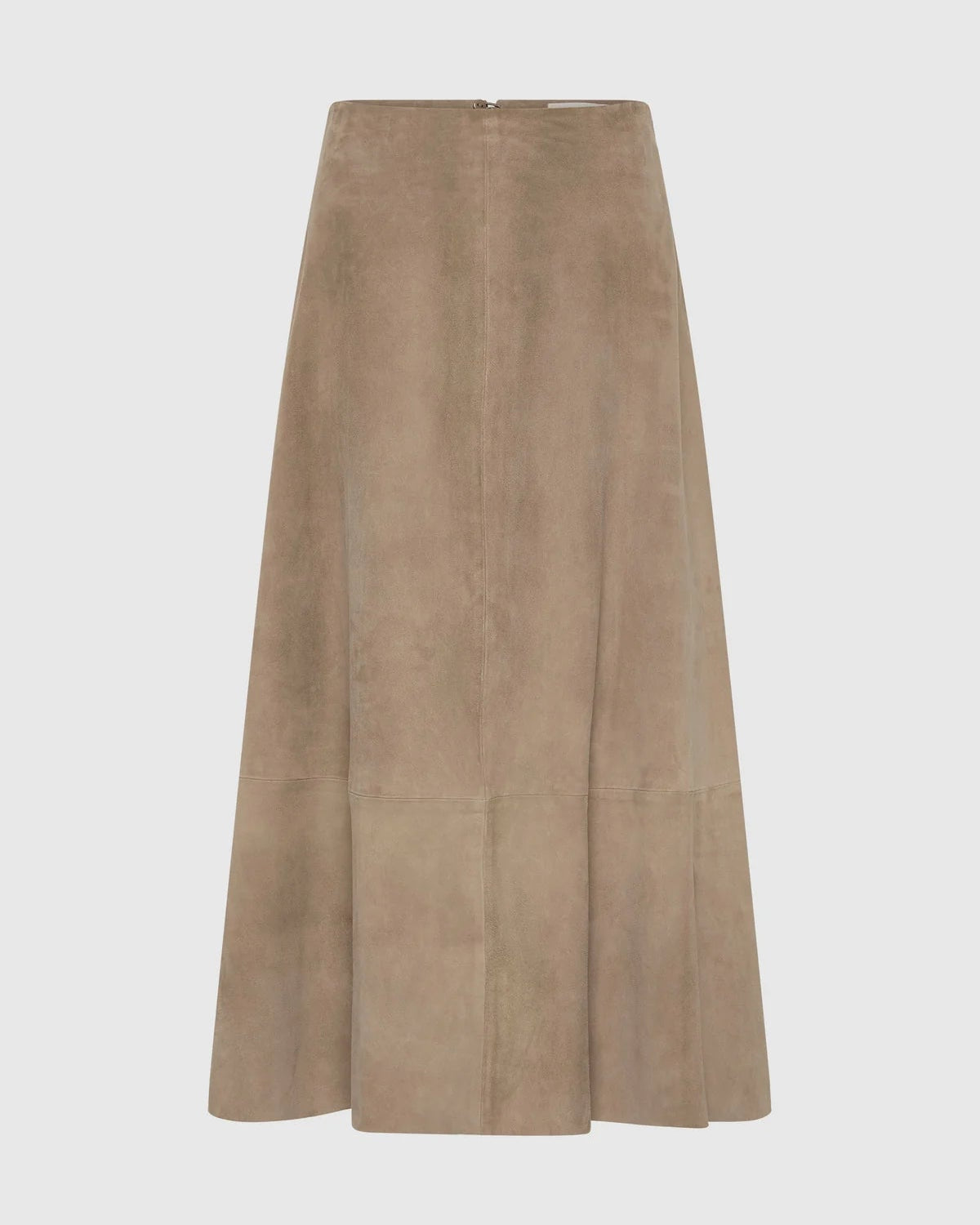Suede Circle Skirt - Earth