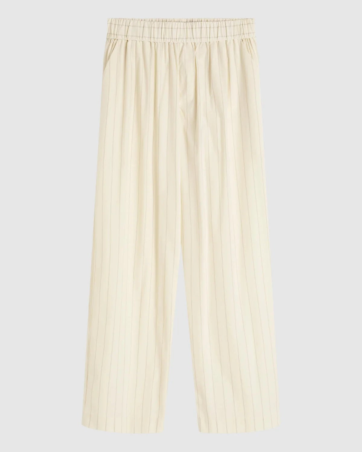 Everyday Relaxed Pants - Ecru Stripe
