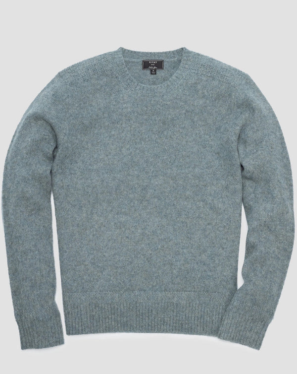 Highlands Shetland Sweater - Stone Blue