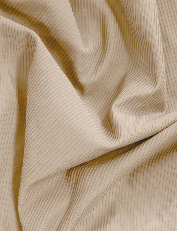 Invisible Rib One Size Thong - Beige