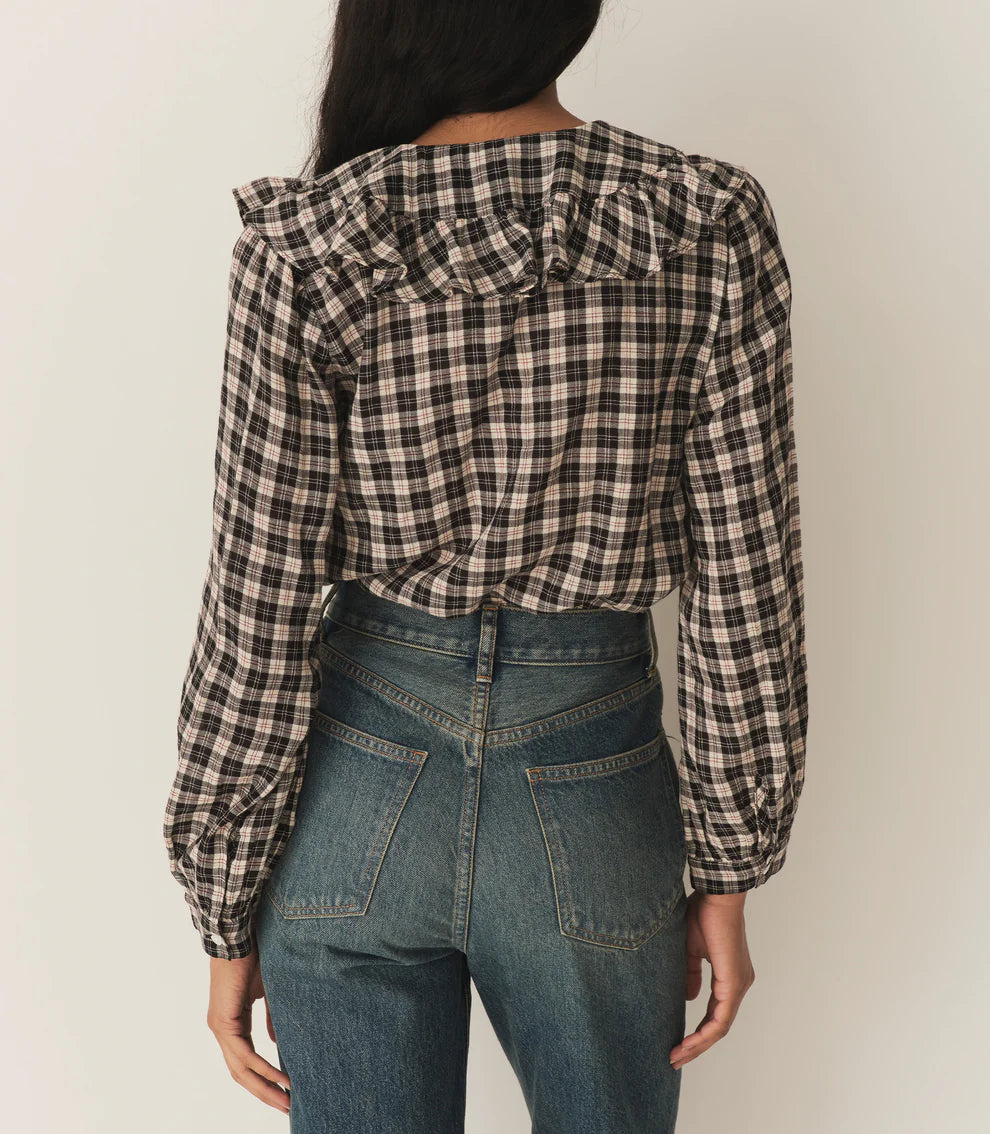 Joelle Top - Navy Countryside Plaid