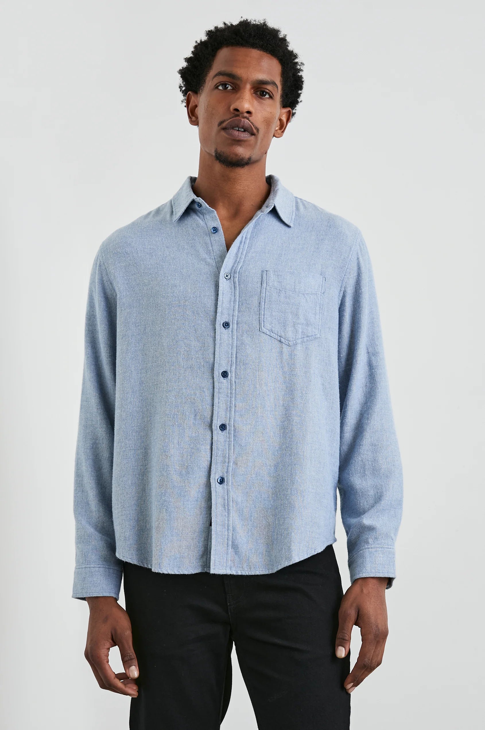 Lennox Shirt - Kodak Blue Melange