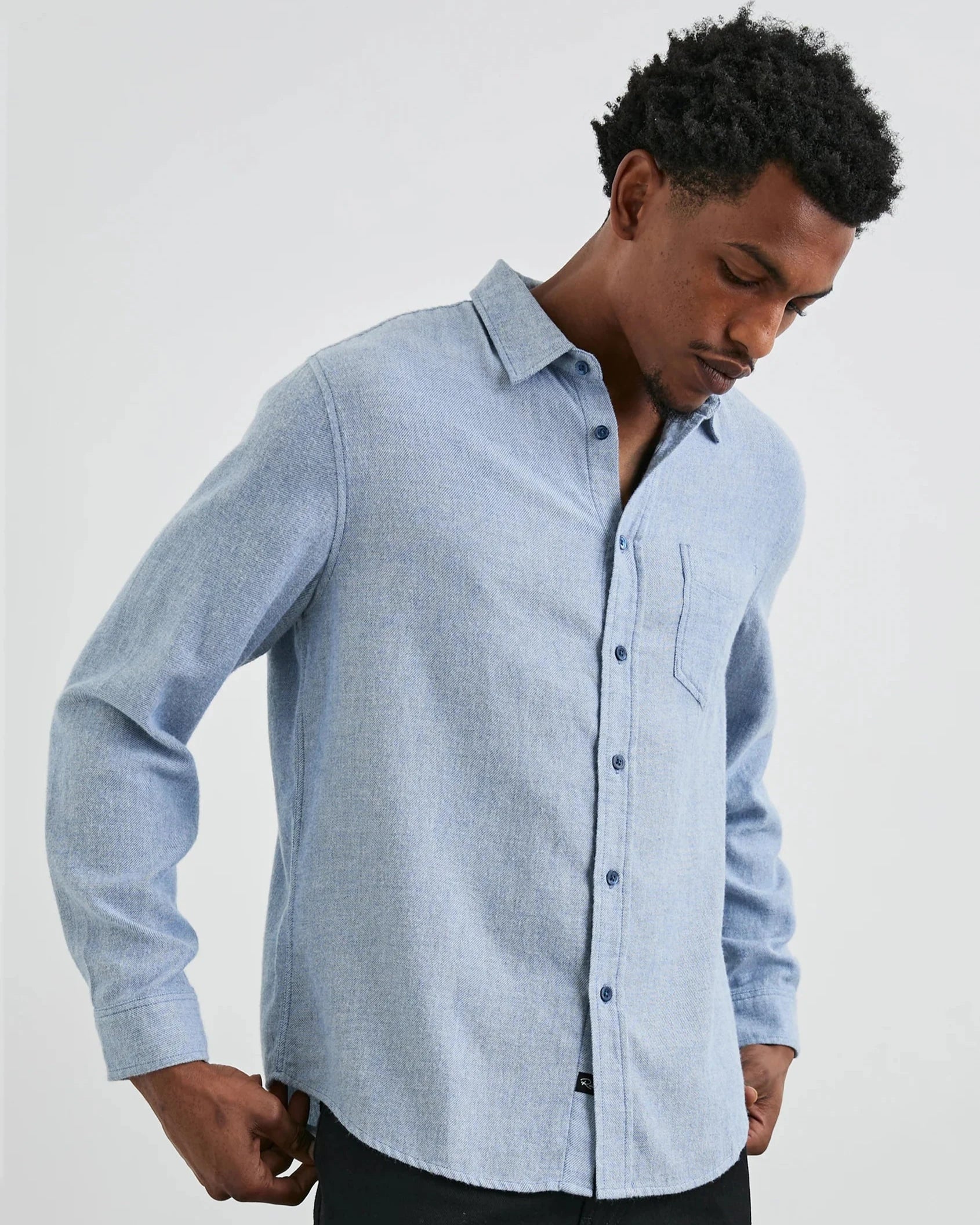 Lennox Shirt - Kodak Blue Melange