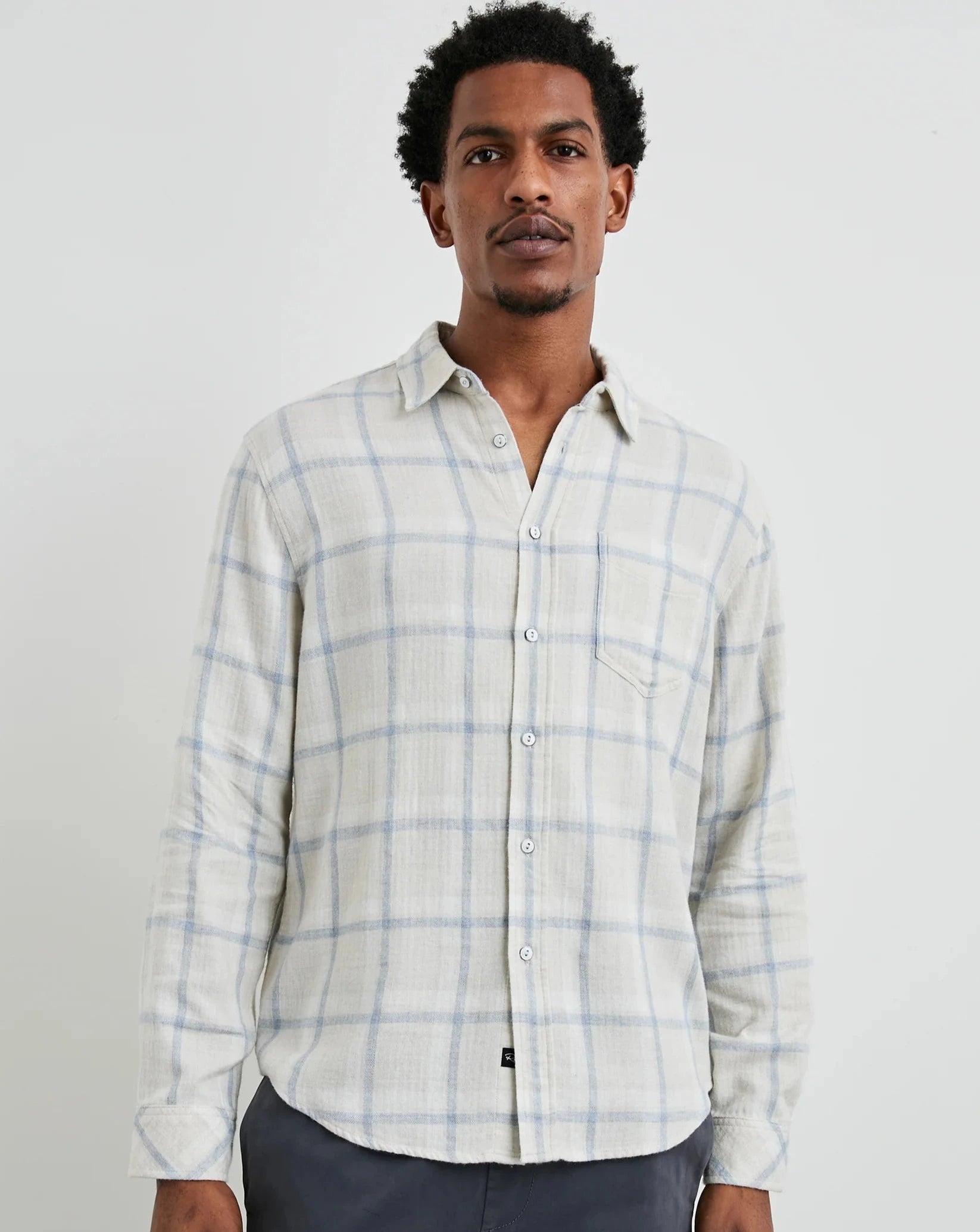 Lennox Shirt - Parchment Sky Melange