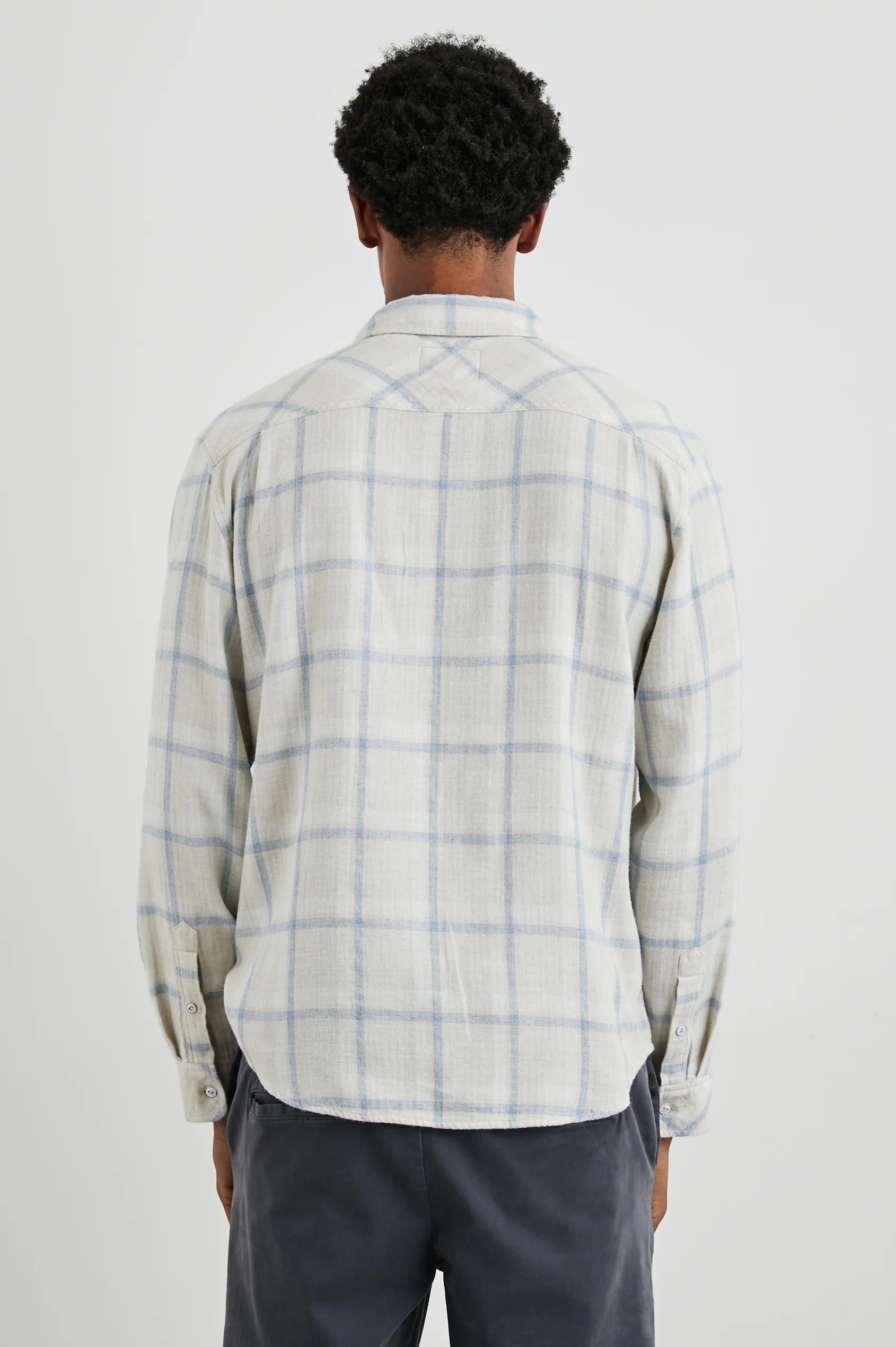 Lennox Shirt - Parchment Sky Melange