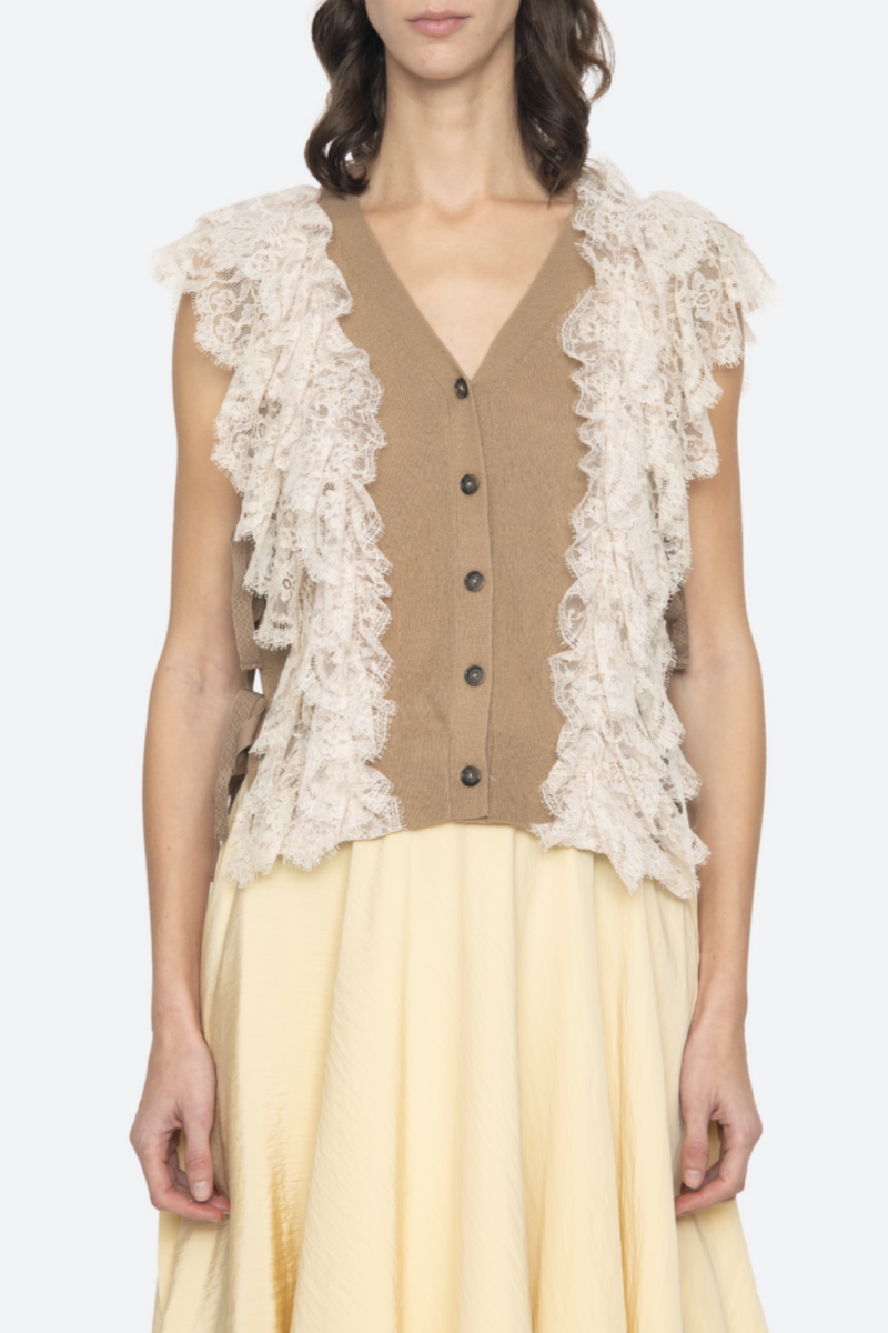 Lisette Sweater Vest - Khaki