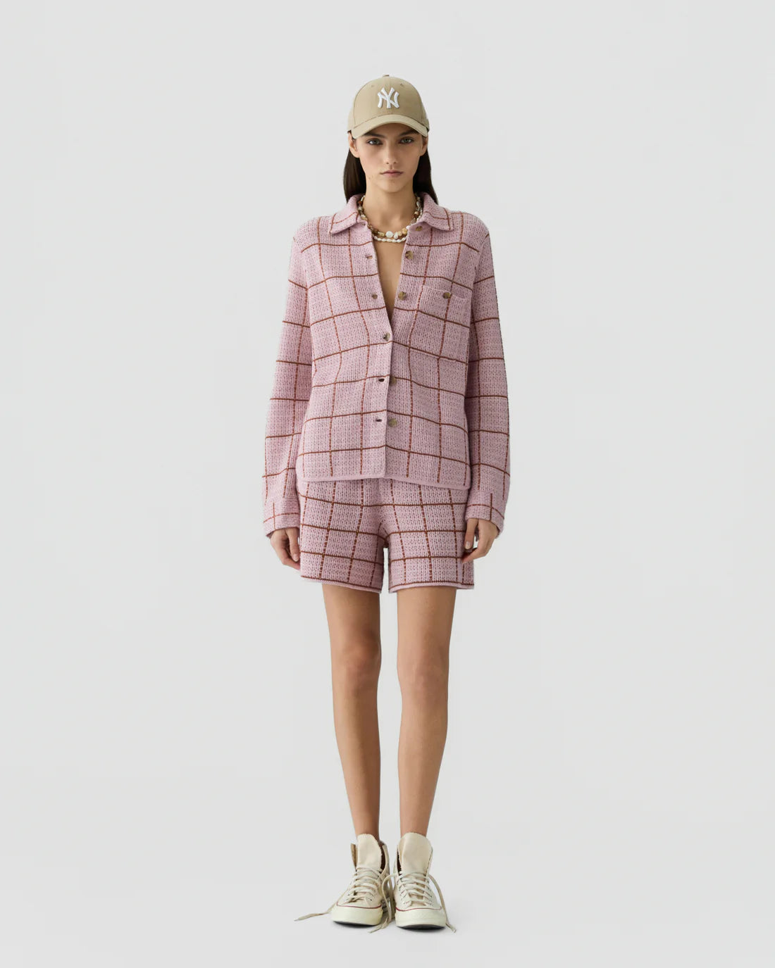 Dylan Plaid Shirt - Sprinkle/Burnt Sienna