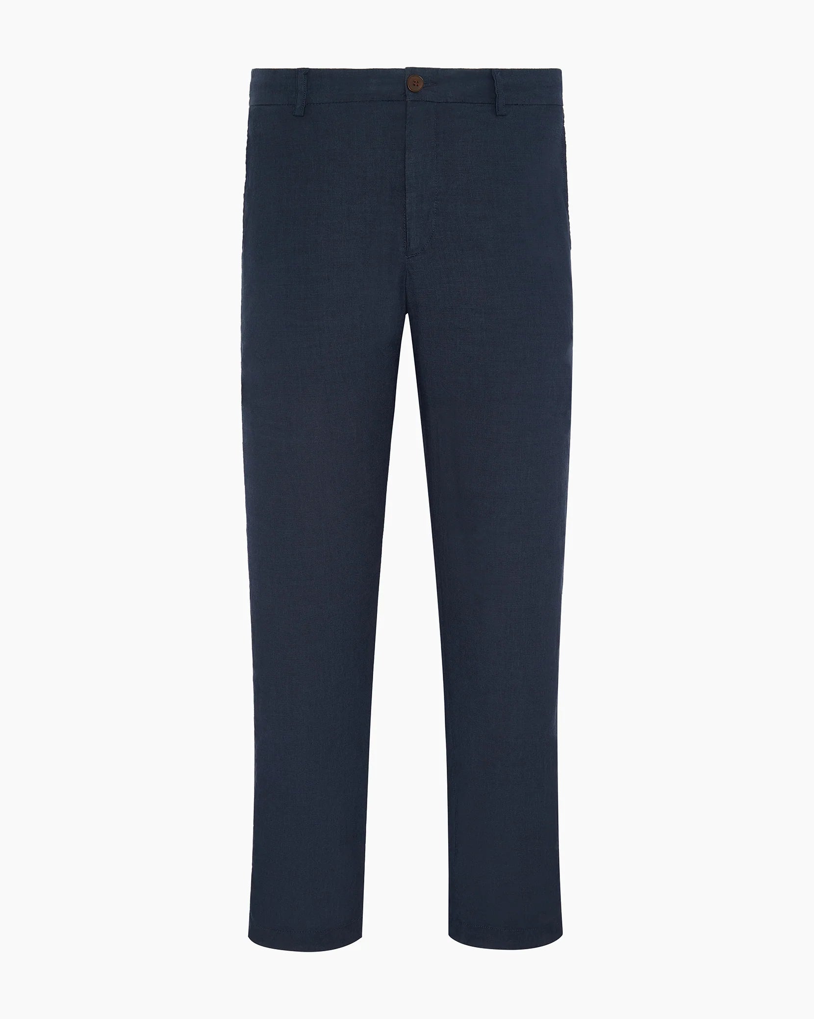 Stretch Linen Trouser - Midnight