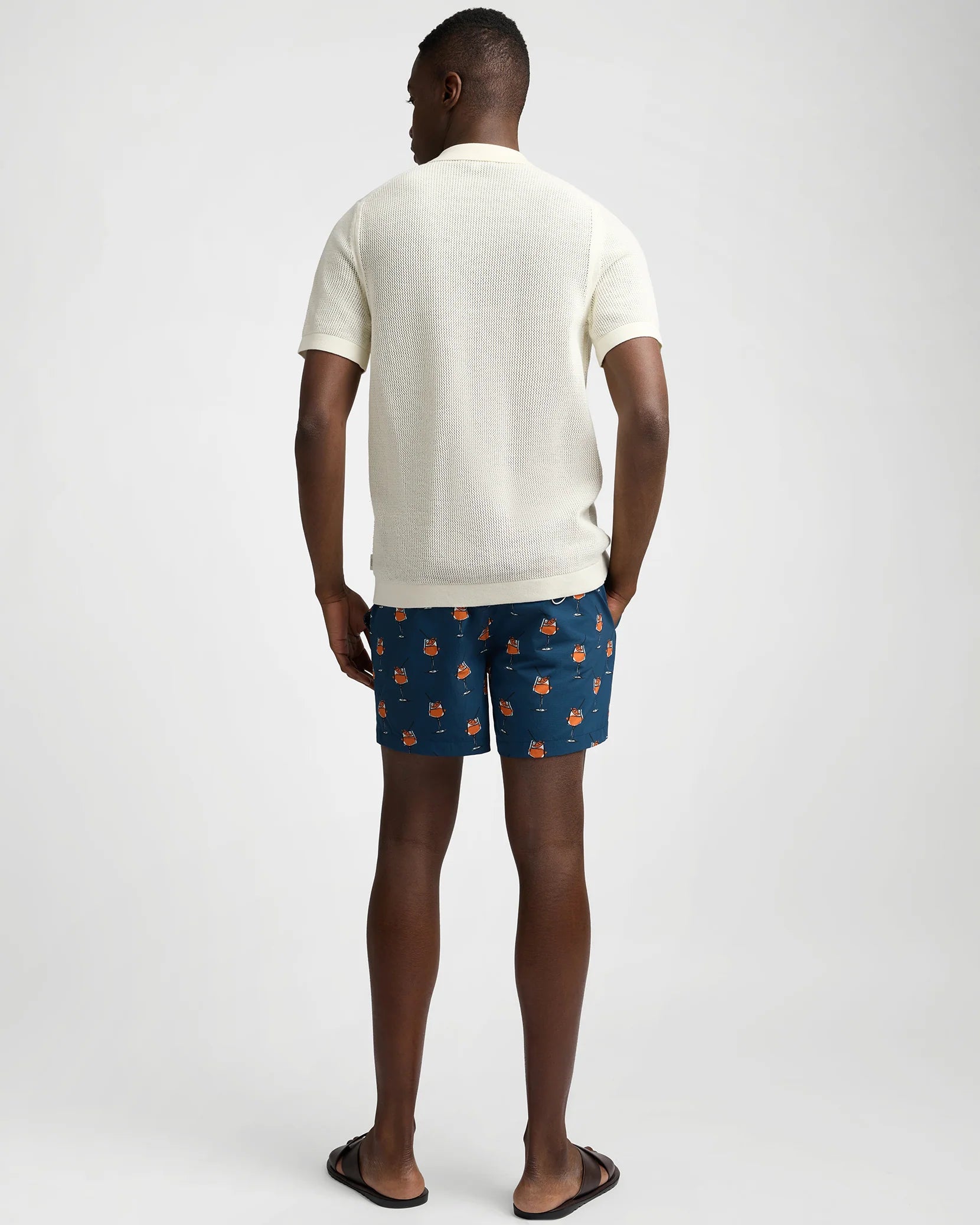 Charles 5" Swim Trunk - Navy Multi