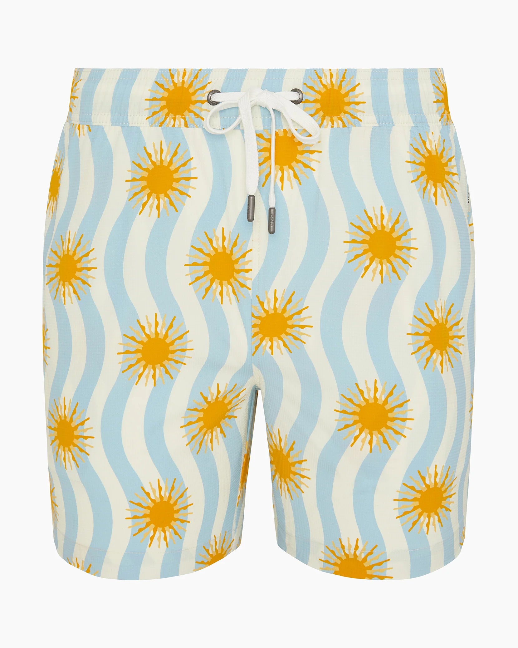 Charles 5" Swim Trunk - Light Blue Multi
