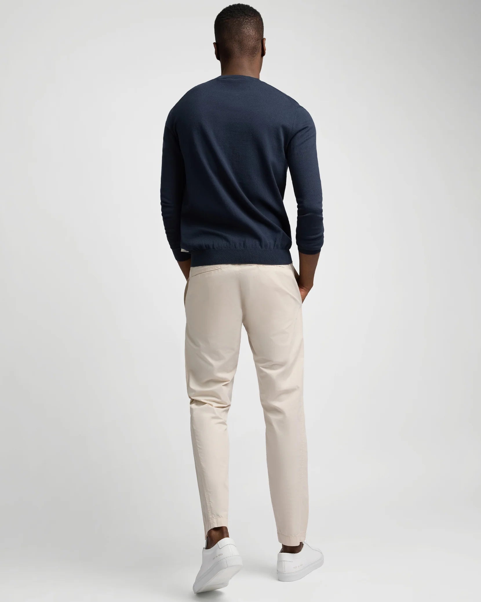 Fine Cotton Knit Crewneck - Midnight