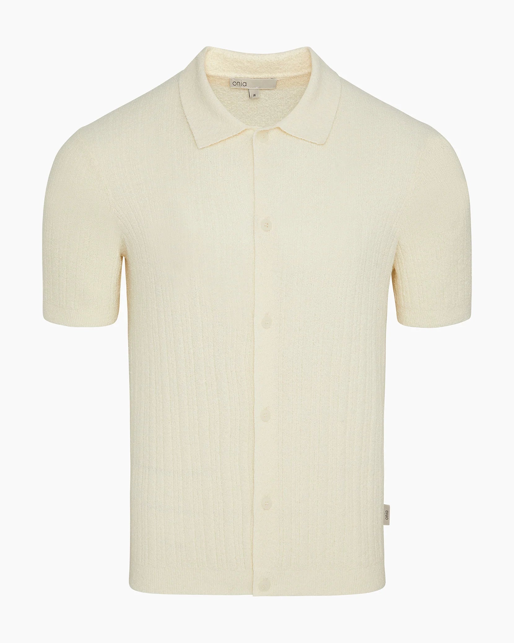 Boucle Rib Button Up - Cream