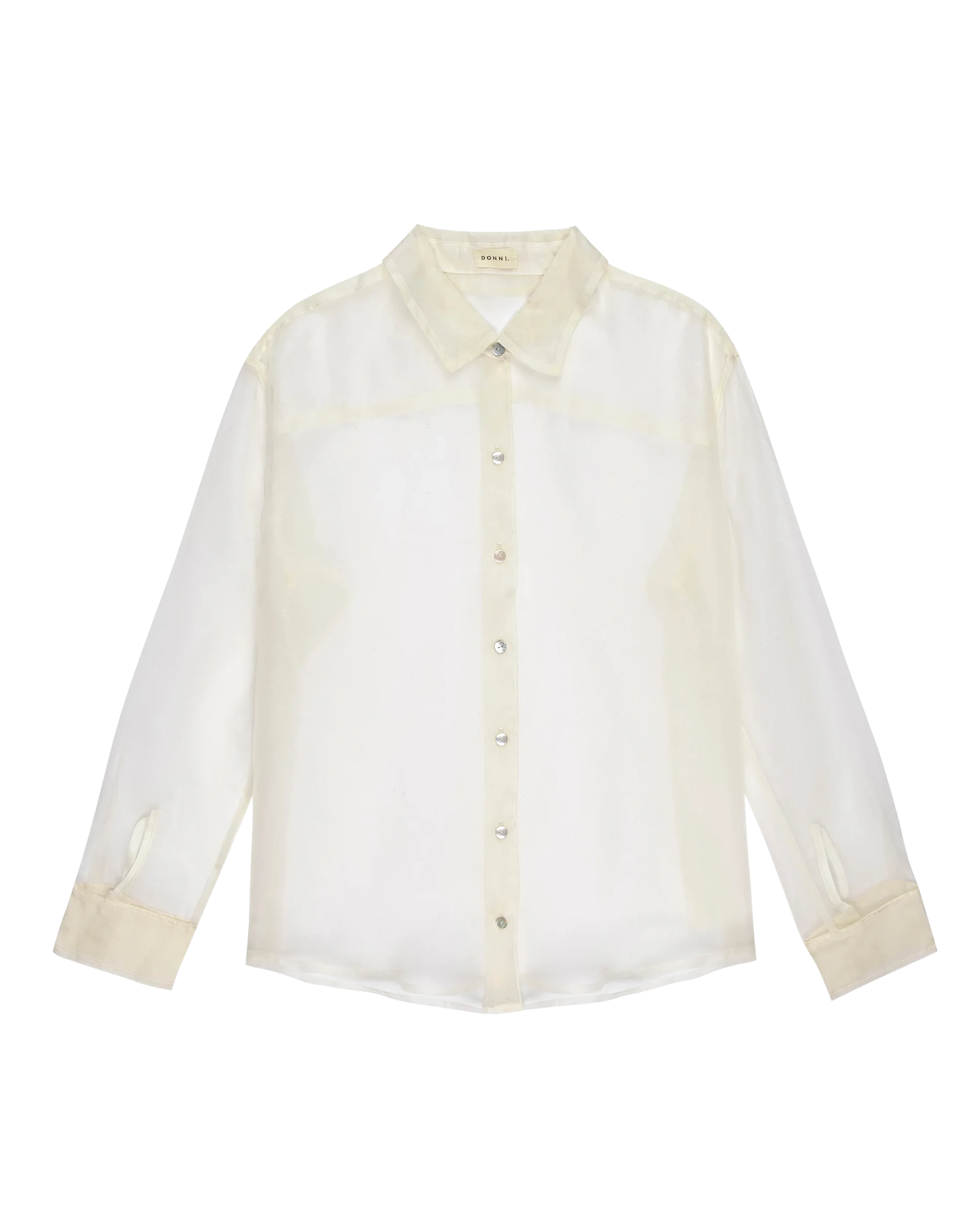 The Organza Shirt - Creme