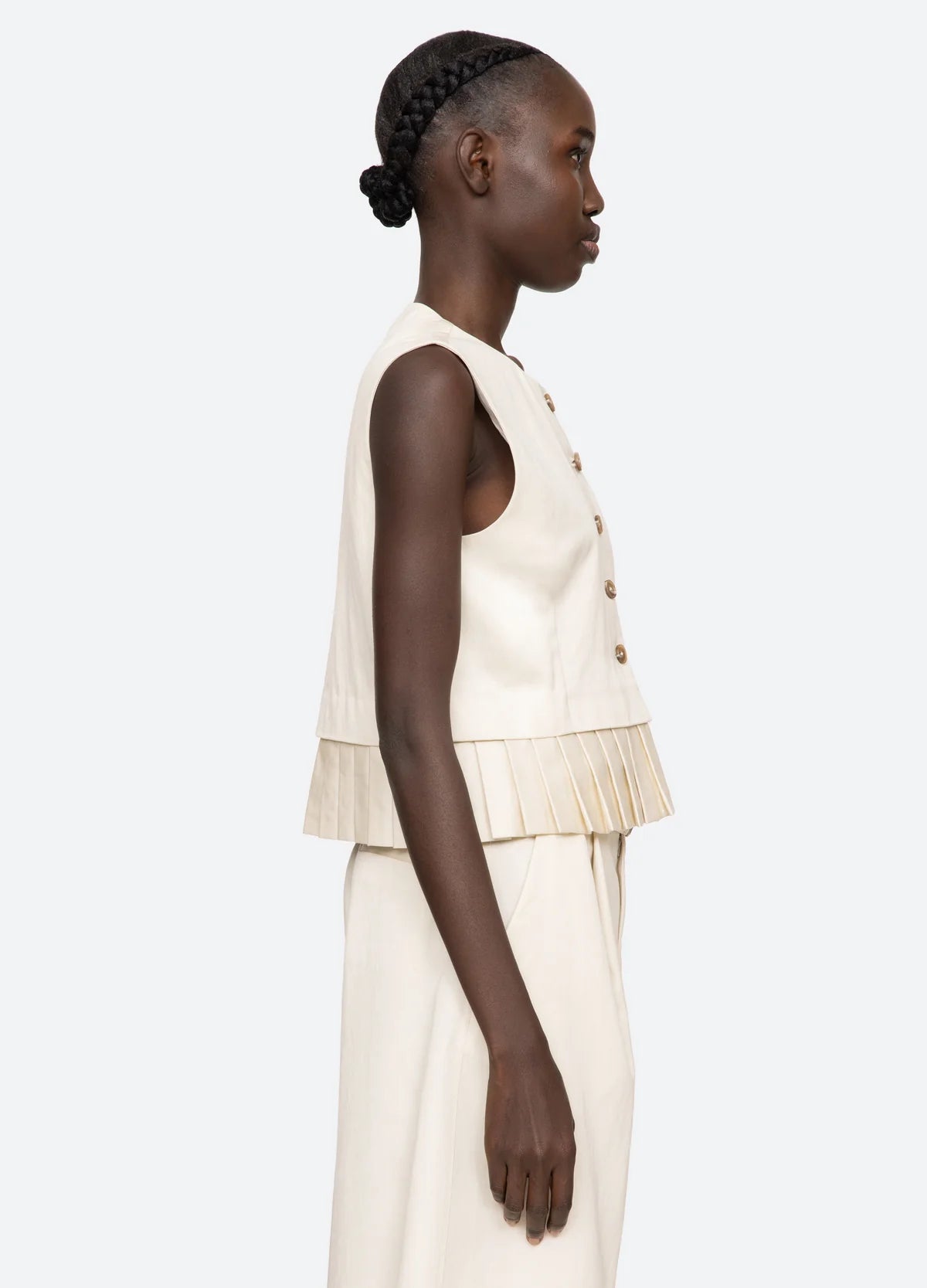 Angelina Vest - Bone
