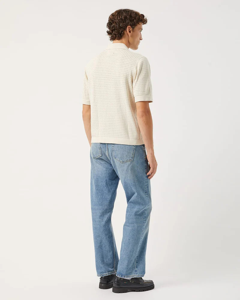 Pointelle Knit Shirt - Natural