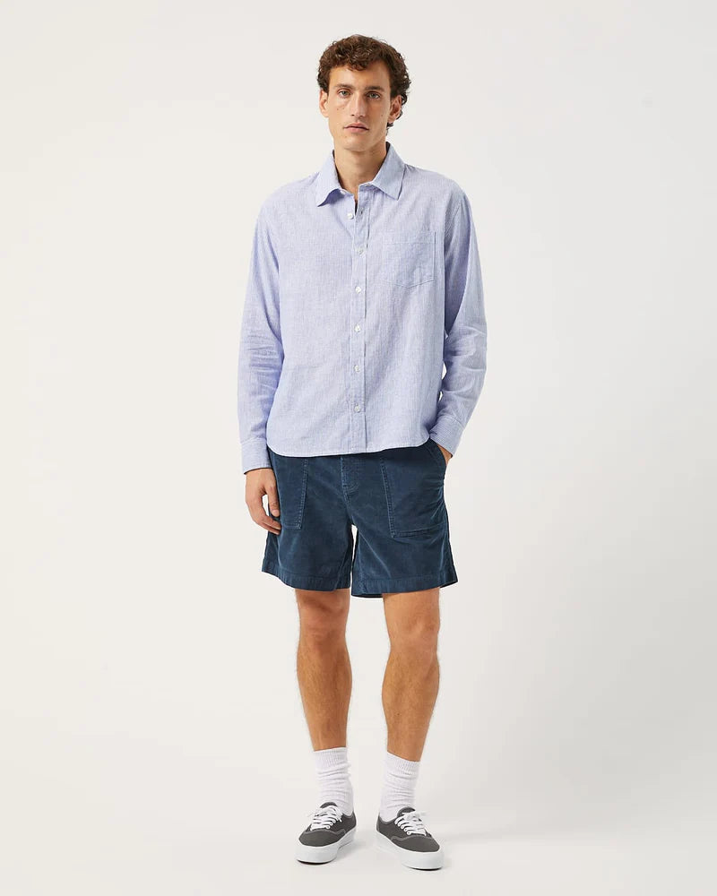 Linen Stripe LS - Blue