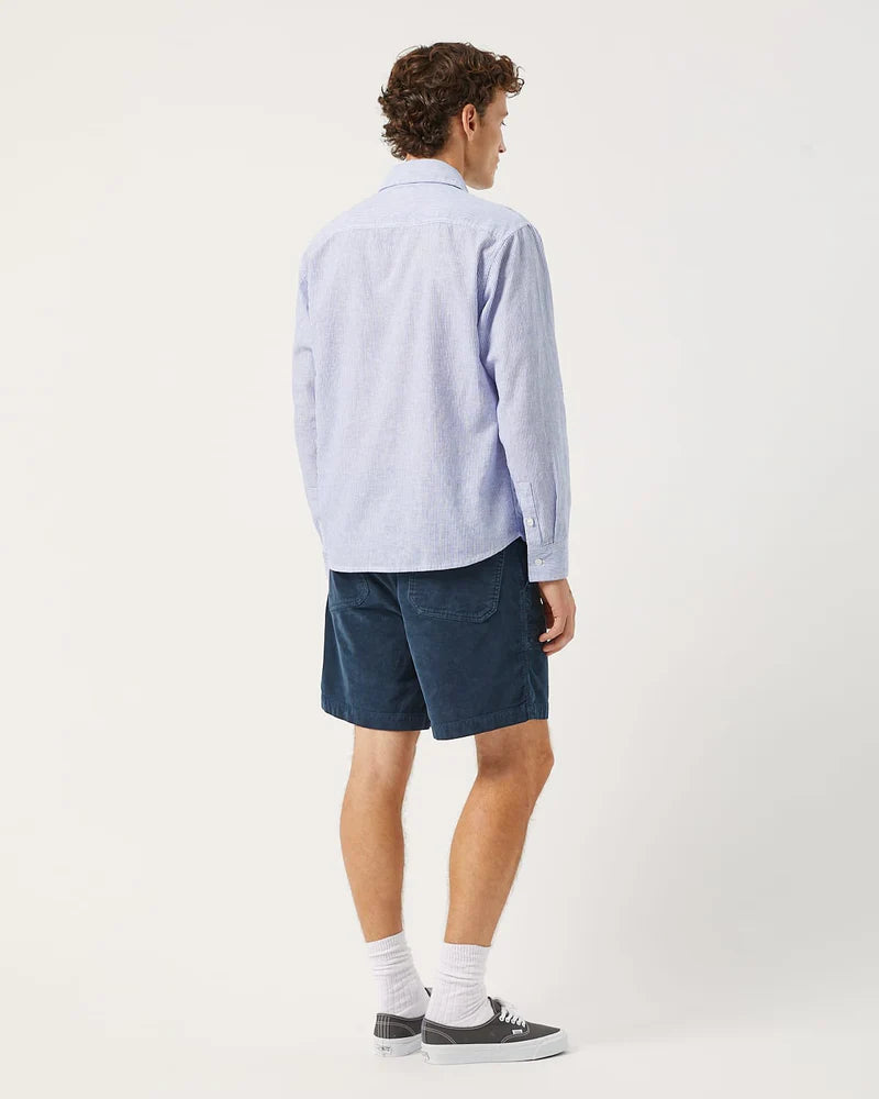 Linen Stripe LS - Blue