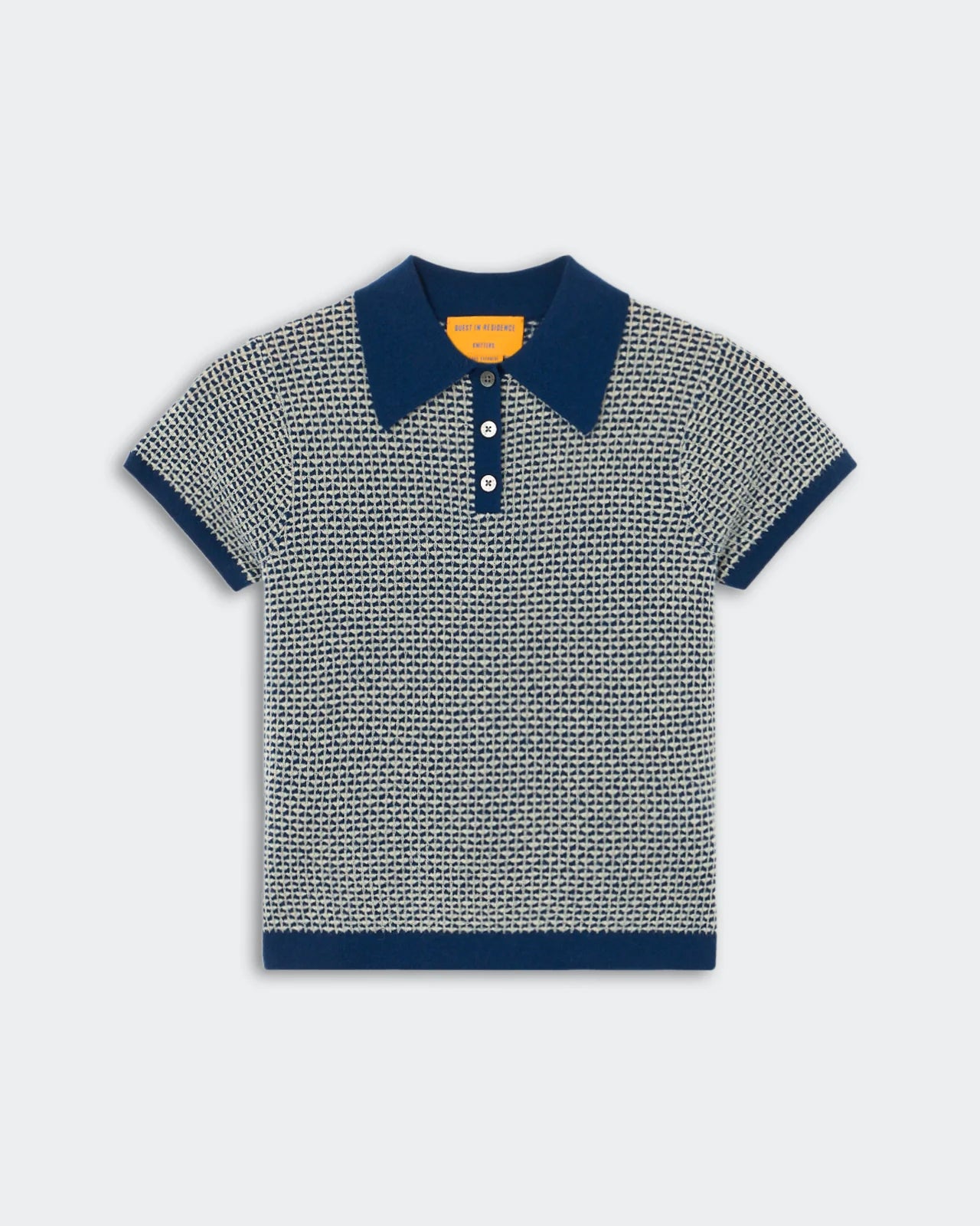 Pique Shrunken Polo - Navy Combo