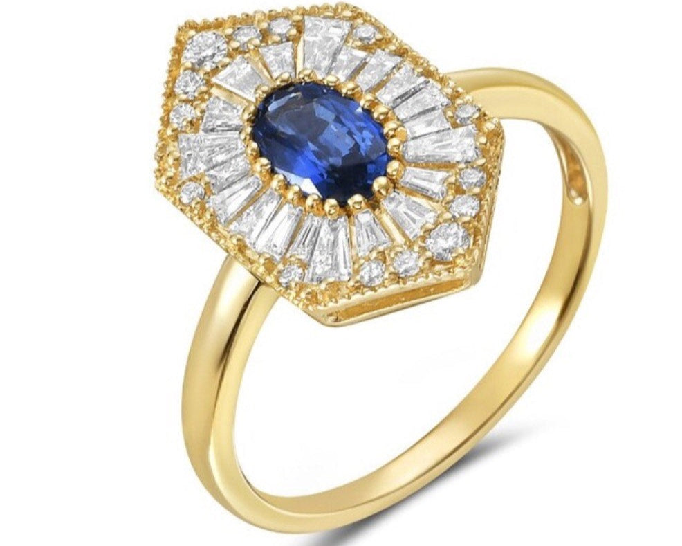 Tutu Ring with Sapphire