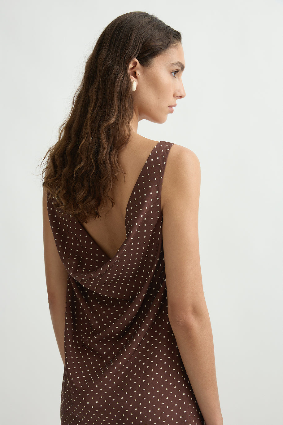 Evie Mini Dress - Choc Vanilla