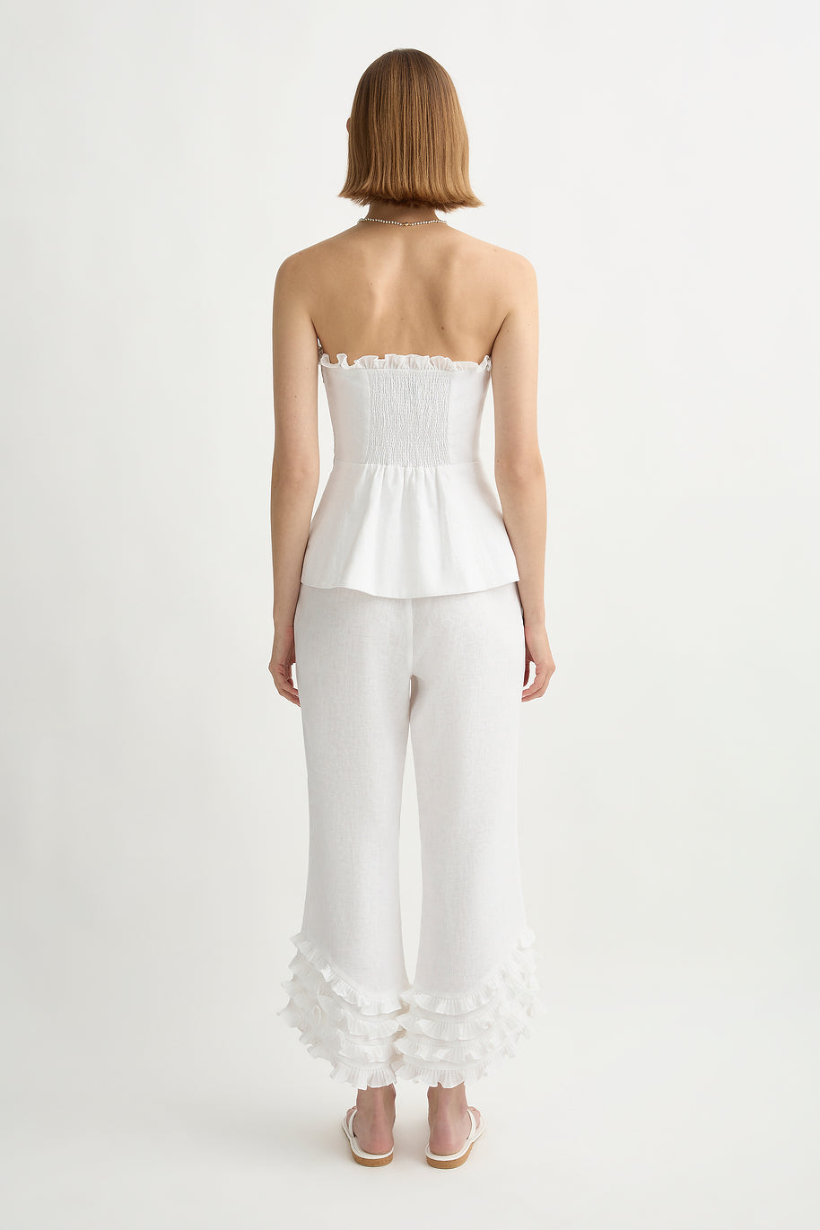 Florence Strapless Top - Ivory