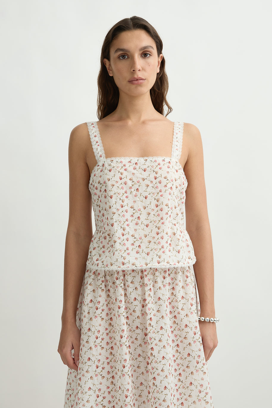 Charlotte Top Floral - Watercolour
