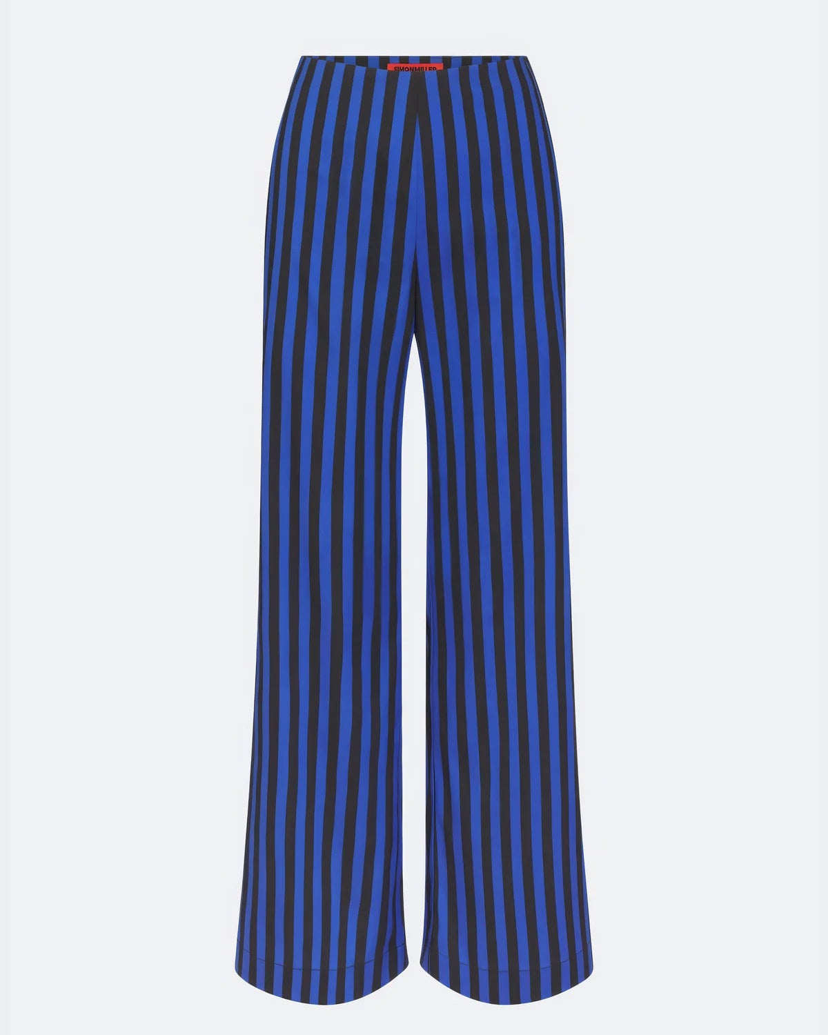 Pia Poplin Pant - Cobalt Stripe