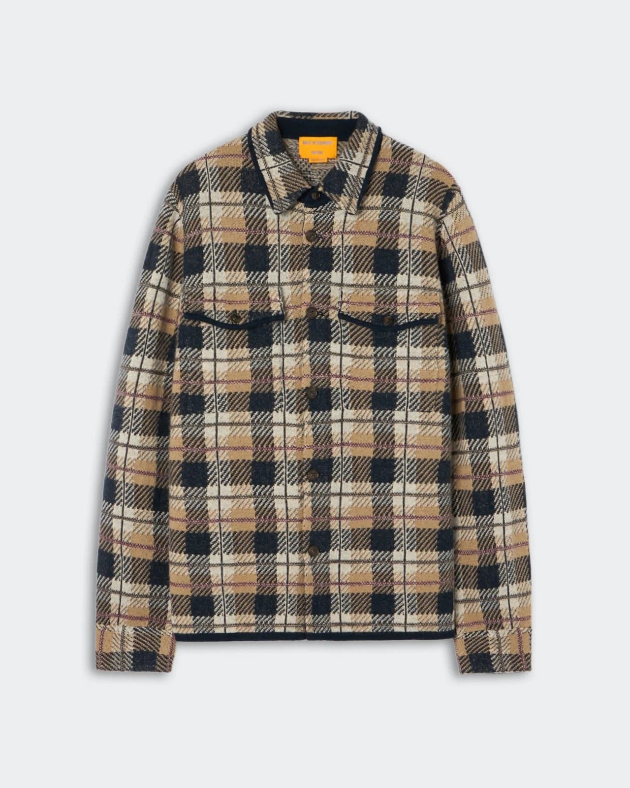 Plaid Work Shirt - Camel Combo