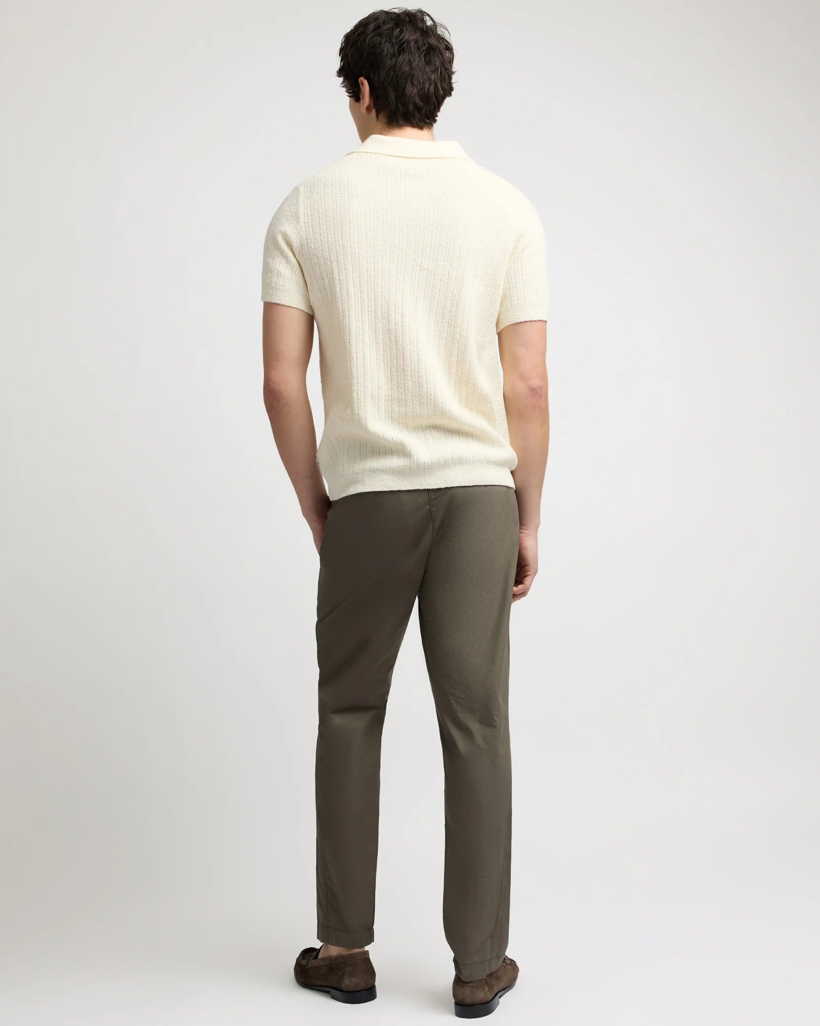 Boucle Rib Button Up - Cream