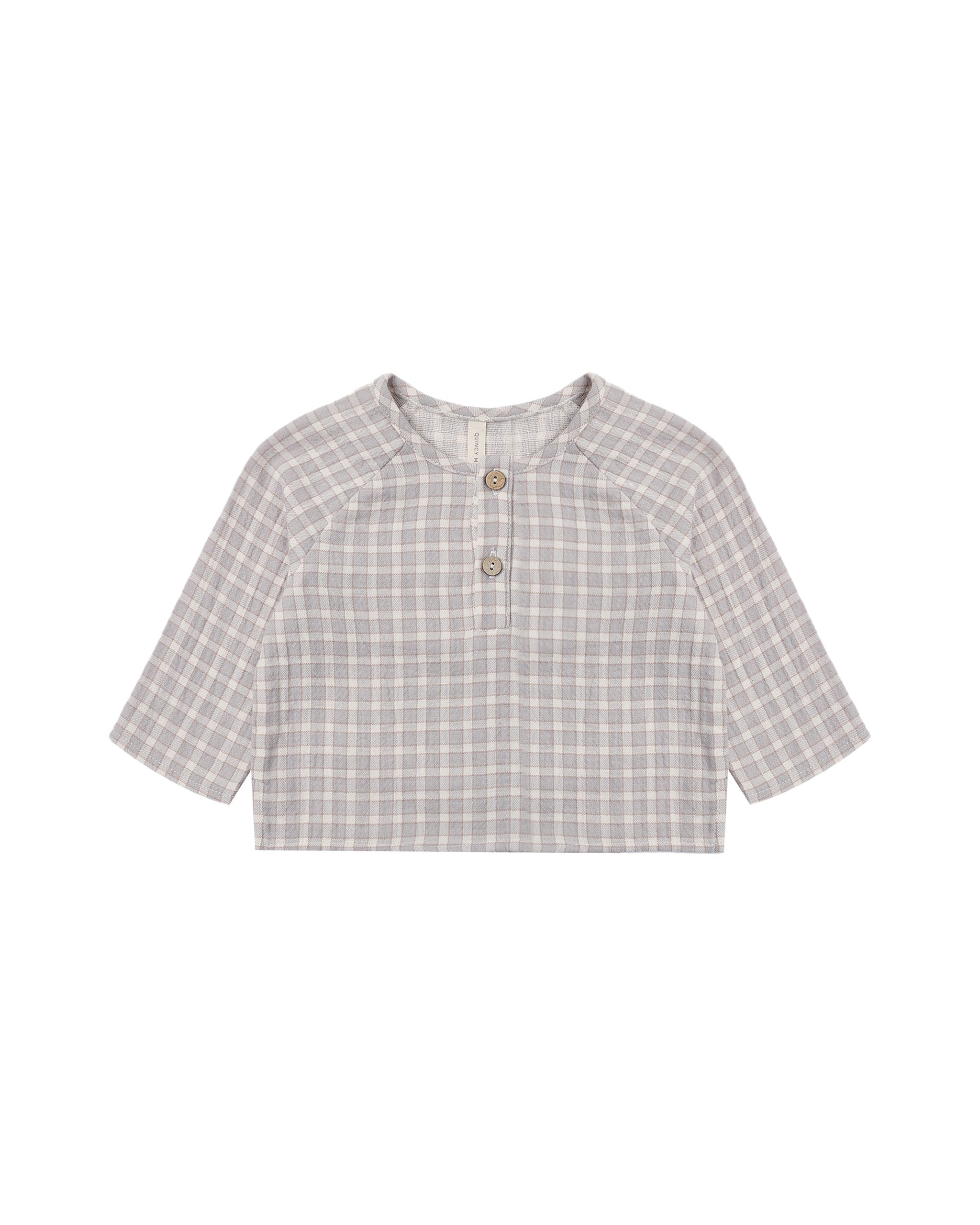 Zion Shirt and Luca Pant - Blue Gingham / Slate