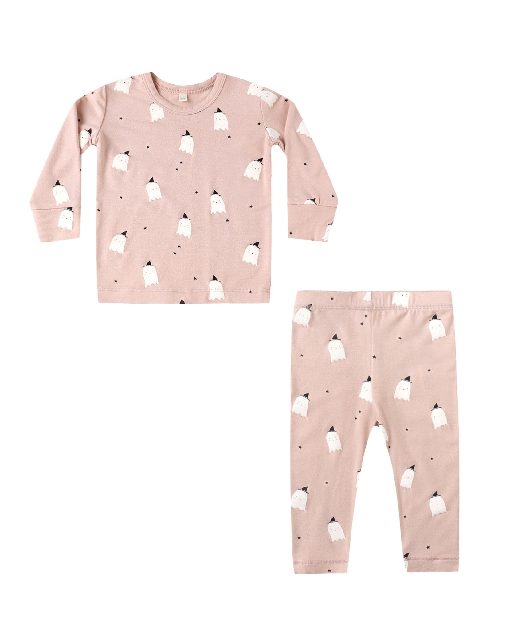 Bamboo Pajama Set - Pink Ghosts