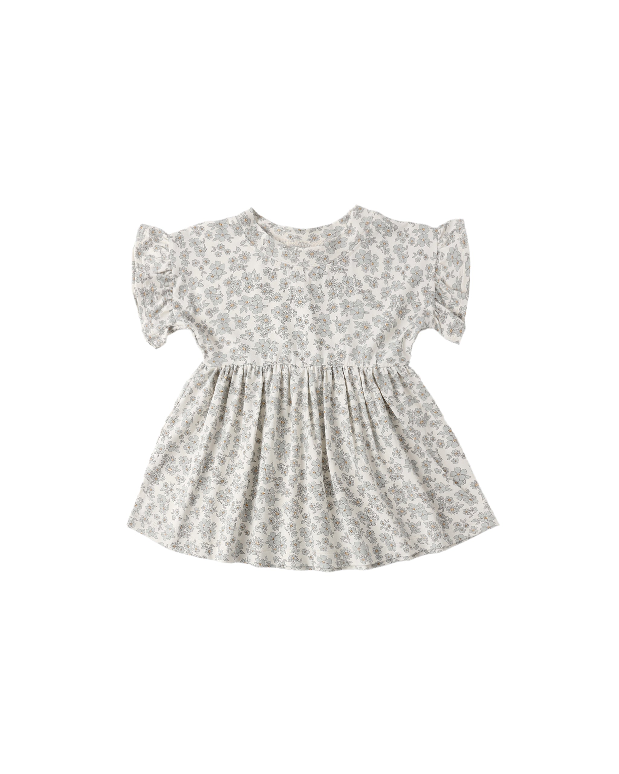 Bamboo Babydoll Dress - Blue Floral