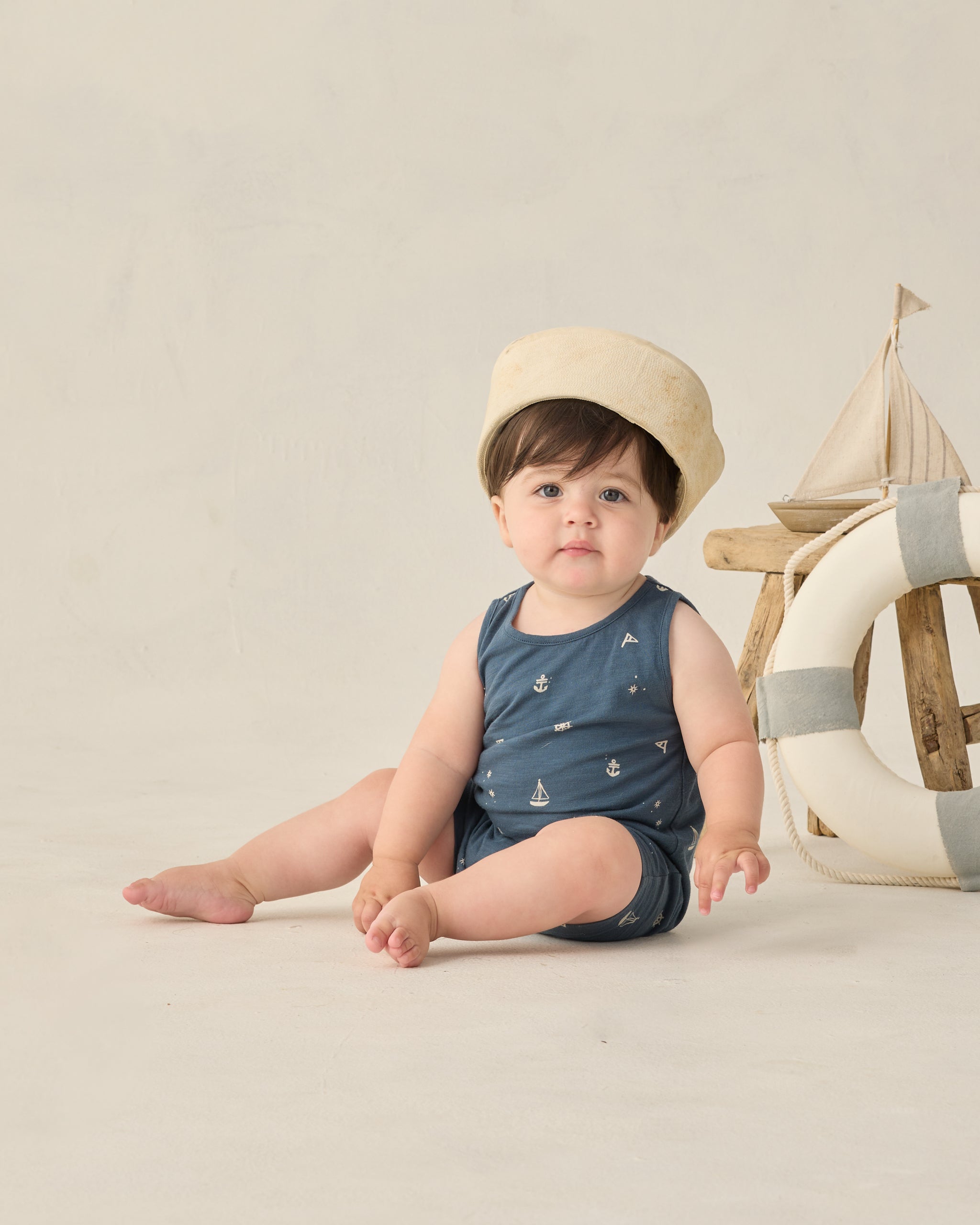 Sleeveless One-Piece - Maritime