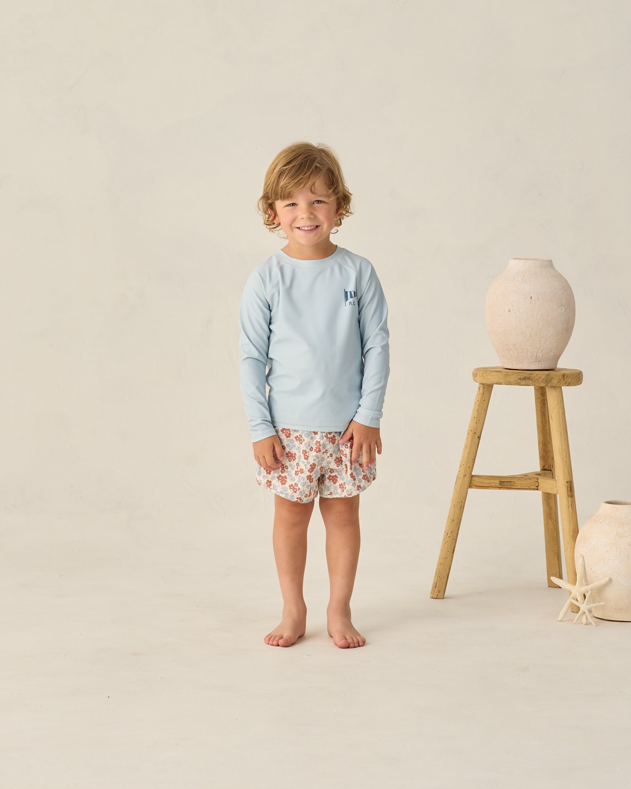 Long Sleeve Rashguard - Light Blue