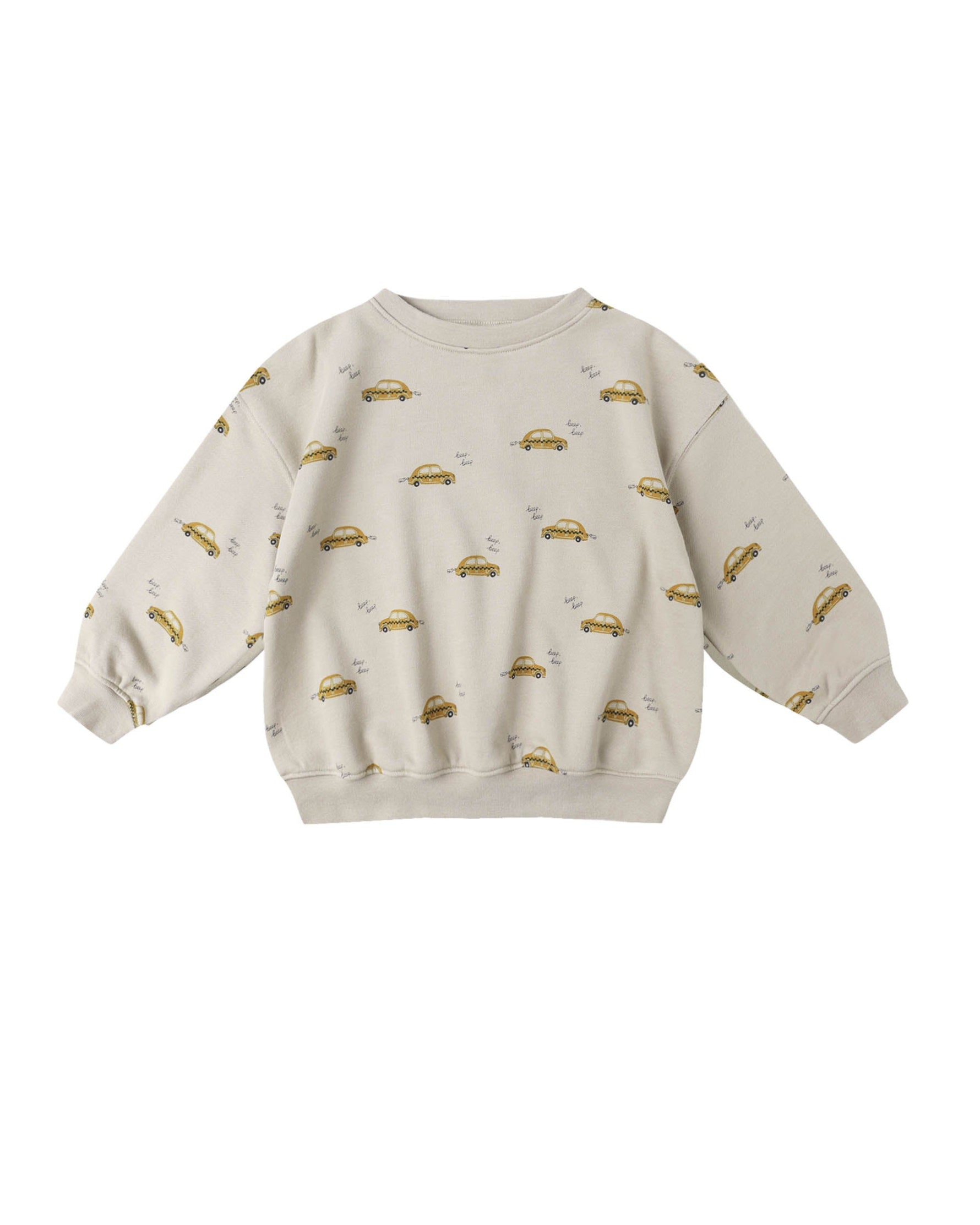 Relaxed Sweatshirt and Cargo Jogger Set - Taxi