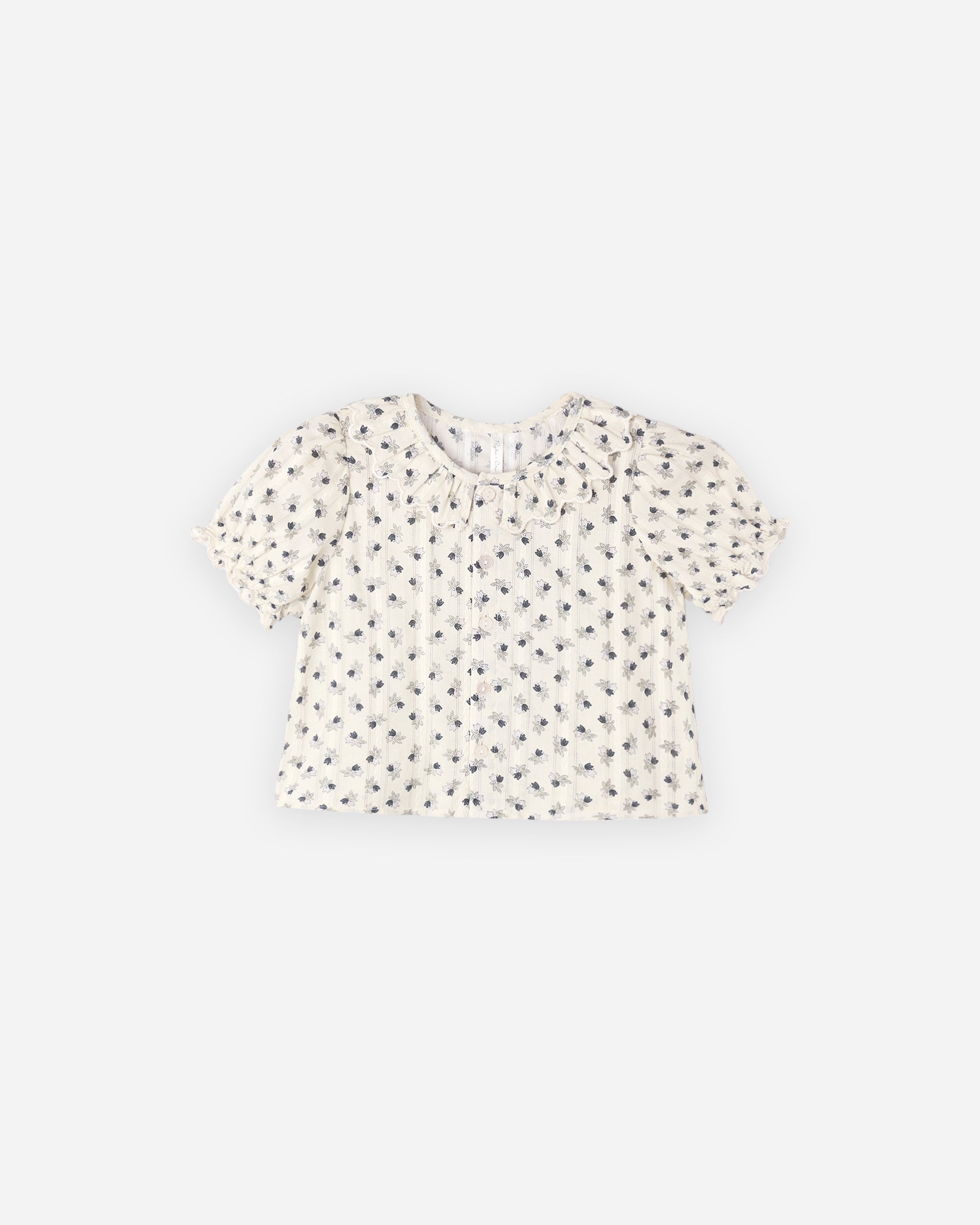 Liv Blouse and Pleated Denim Skirt - Vintage Fleur