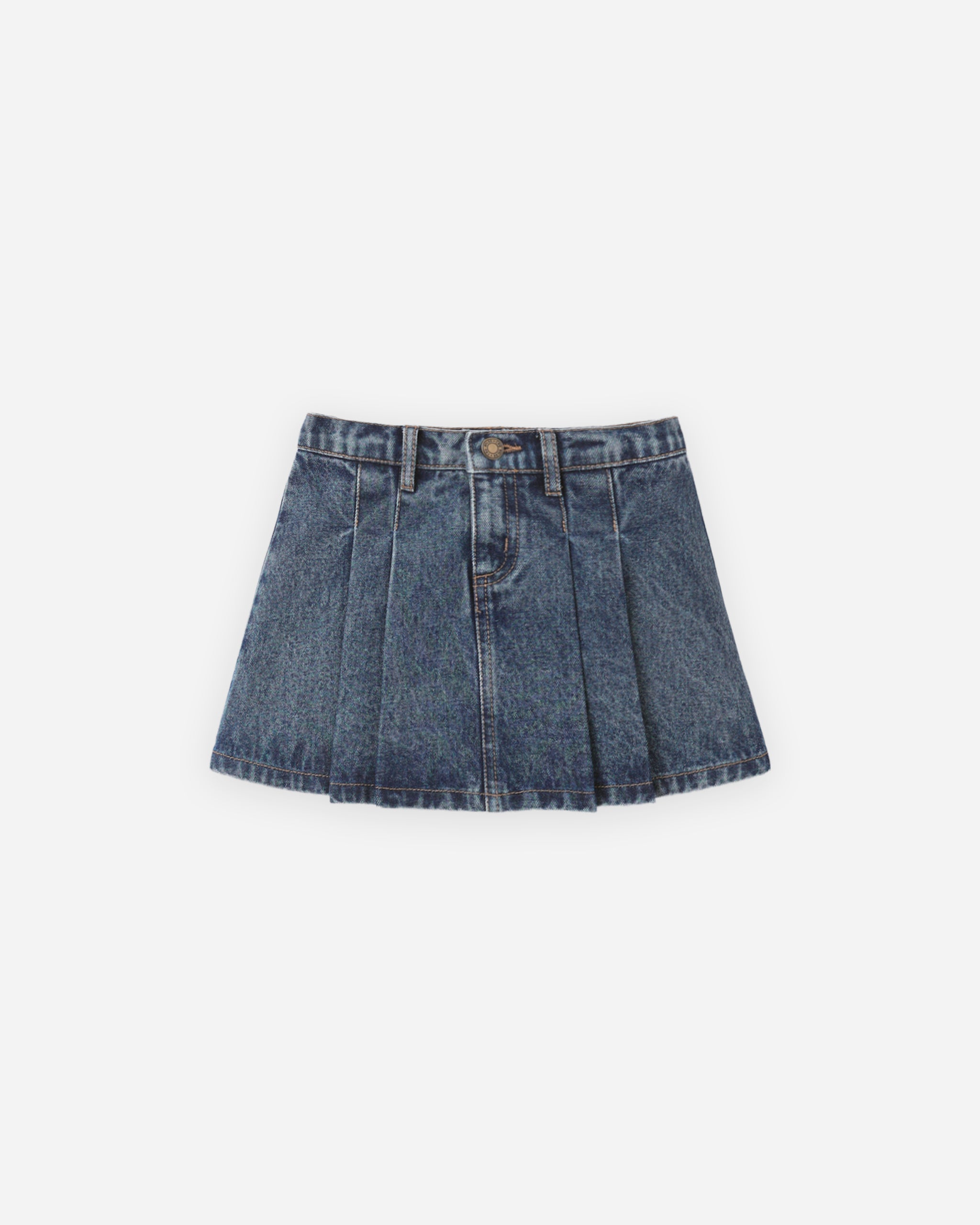 Liv Blouse and Pleated Denim Skirt - Vintage Fleur