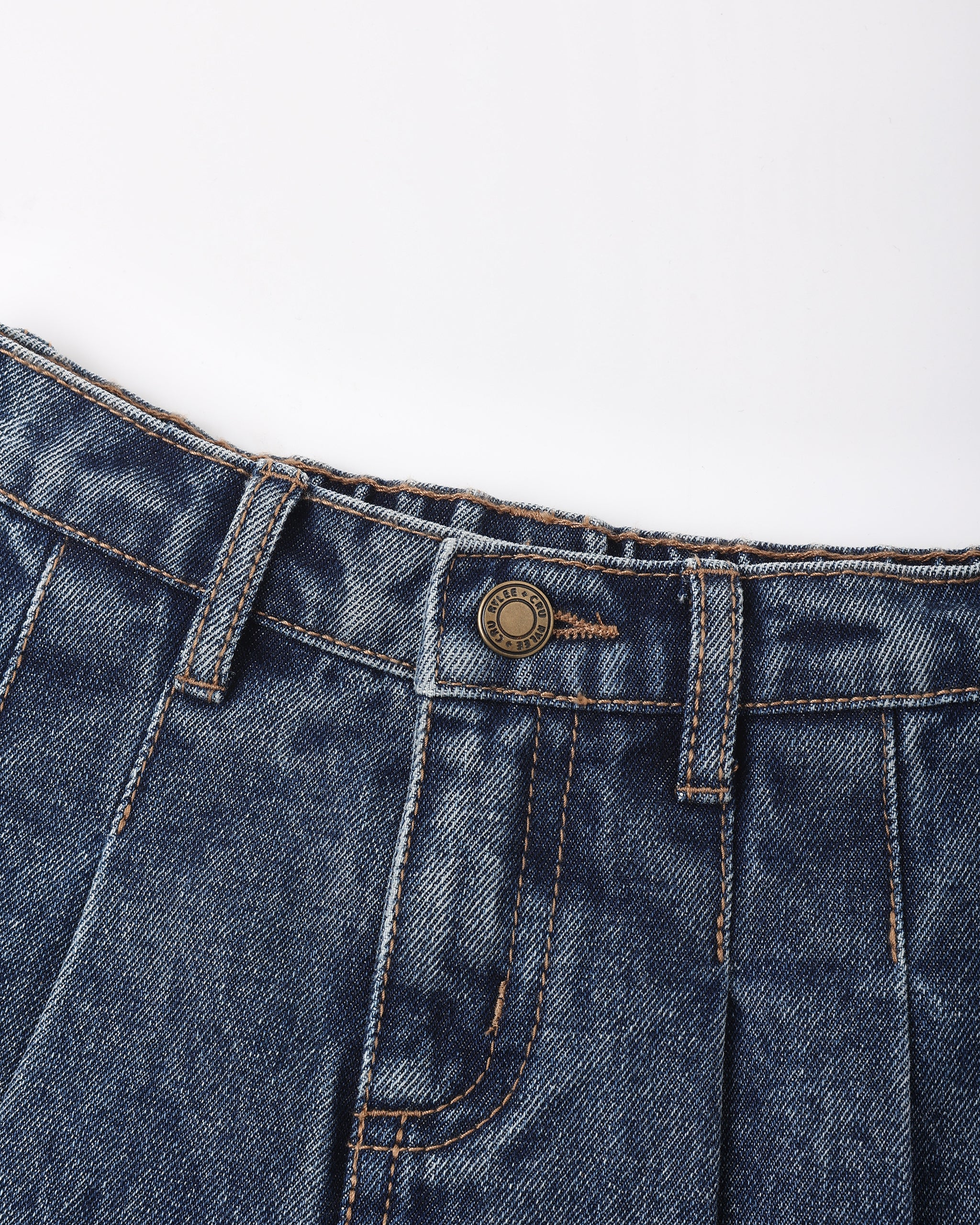 Liv Blouse and Pleated Denim Skirt - Vintage Fleur